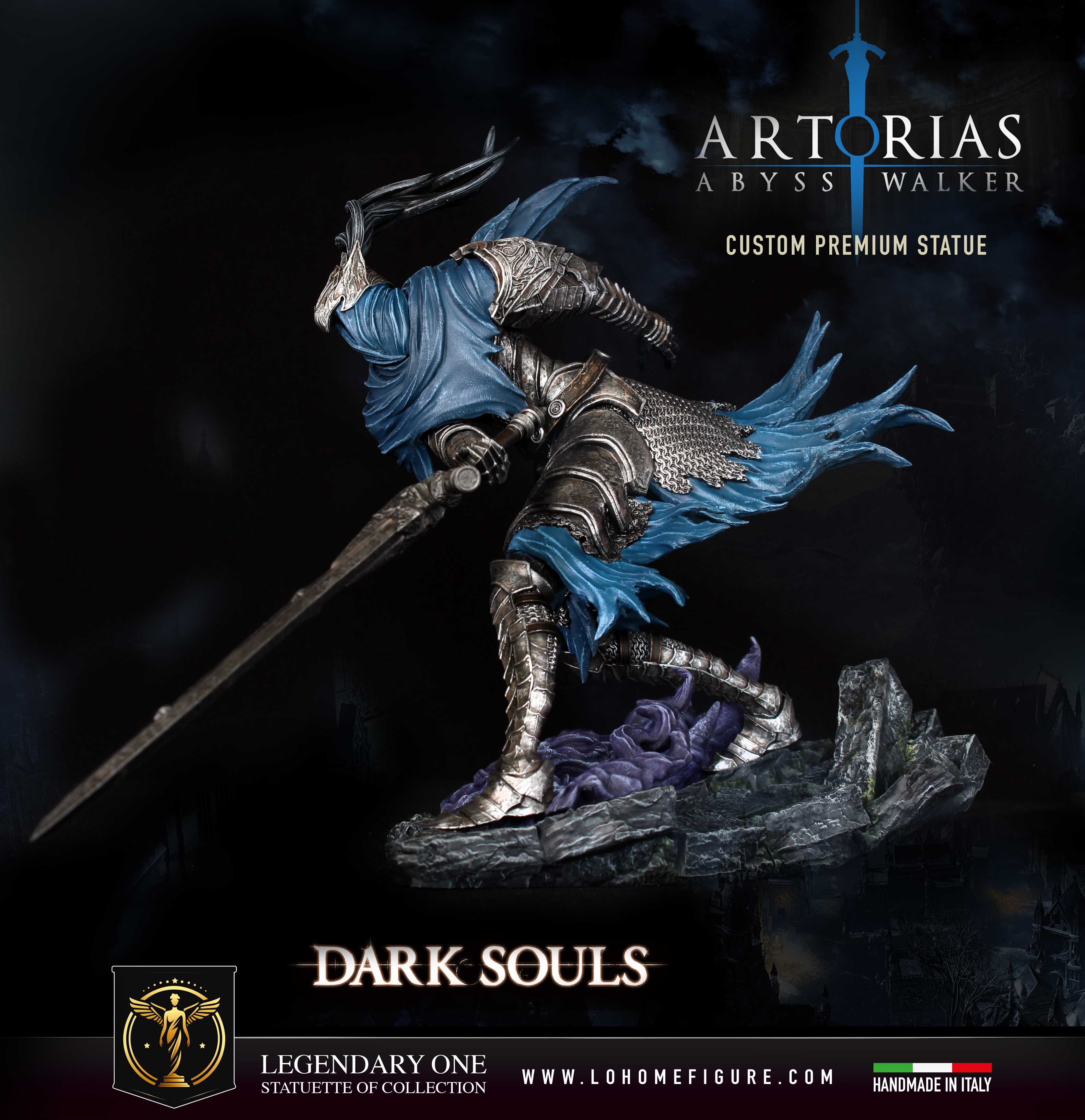 Artorias Statua da collezione - Dark Souls Figure - The Abyss Walker Real Game Color scala 1:4
