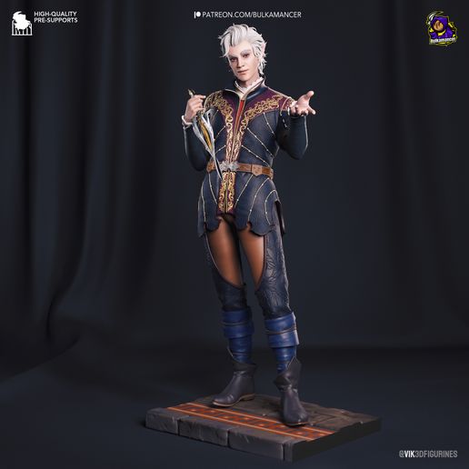 Astarion Baldur's Gate 3 statua da collezione IceBreaker Series