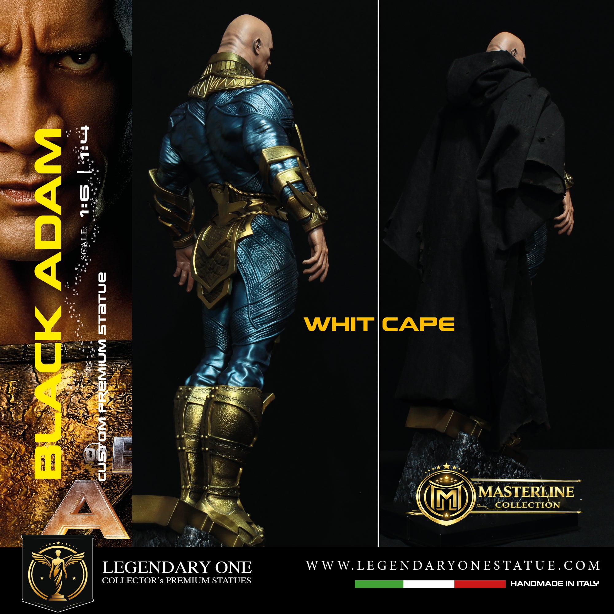 Black Adam Statua da collezione - DC Comics Figure - Dwayne Johnson Real Cinematic Color - scala 1:6