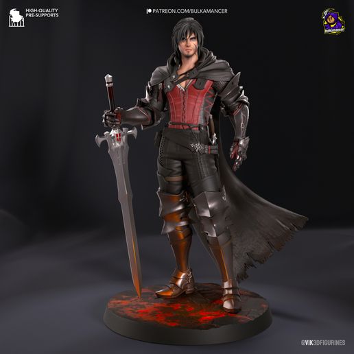 Clive Rosfield Final Fantasy XVI statua da collezione IceBreaker Series