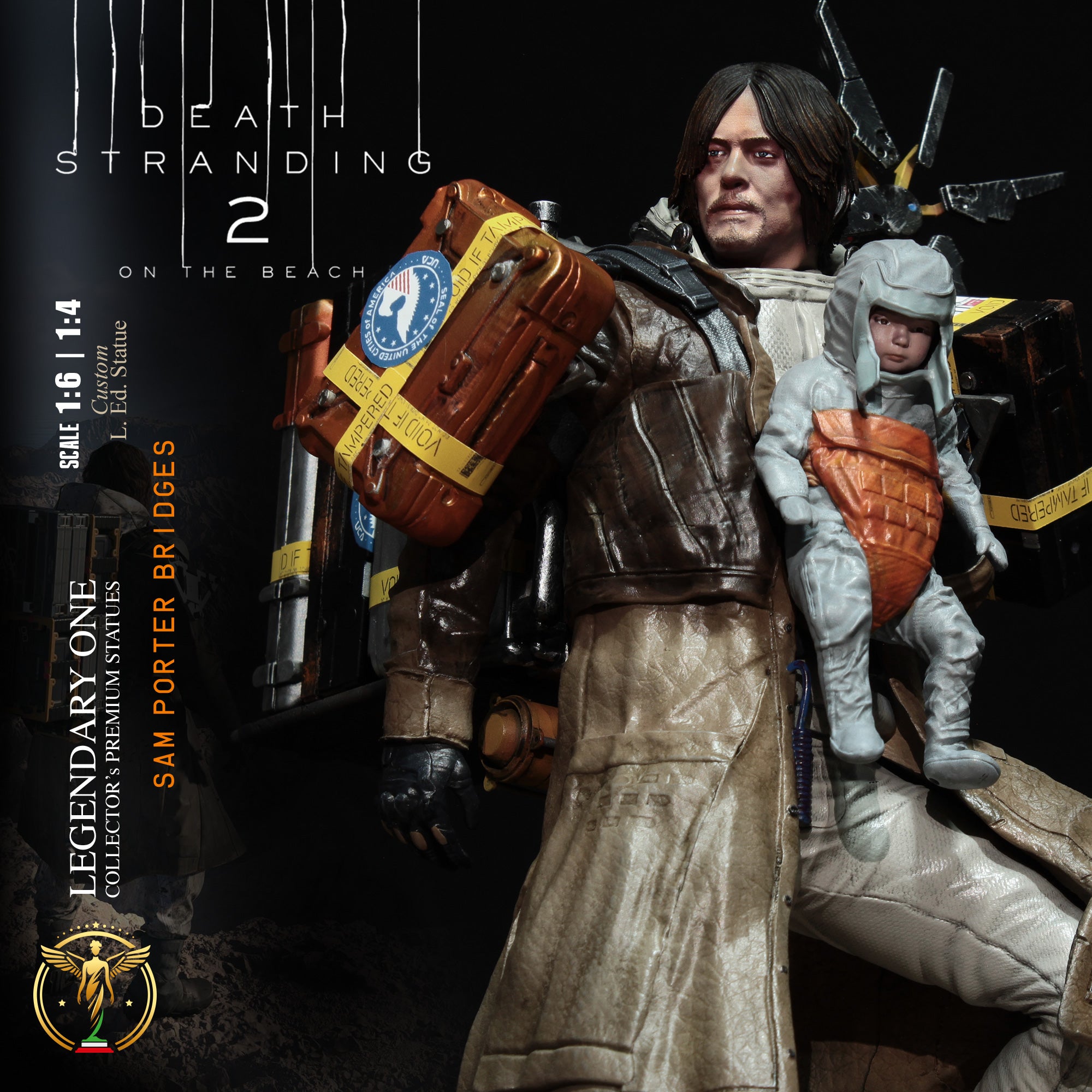Sam Porter Bridges Statua da collezione esclusiva - Death Stranding 2: On the Beach Figure