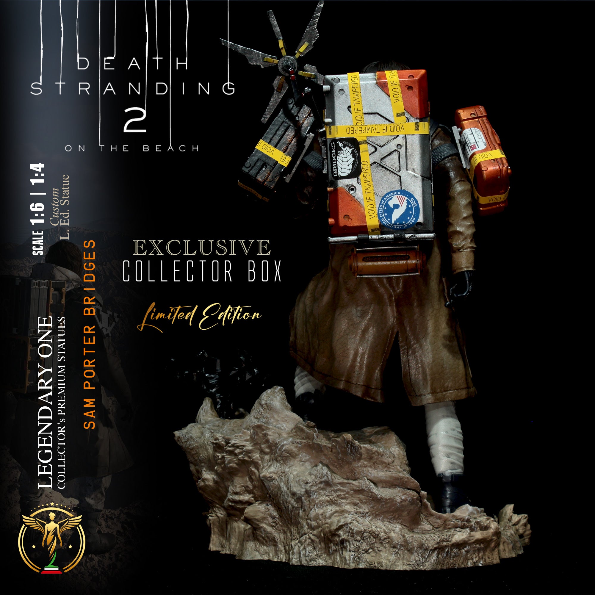 Sam Porter Bridges Statua da collezione esclusiva - Death Stranding 2: On the Beach Figure