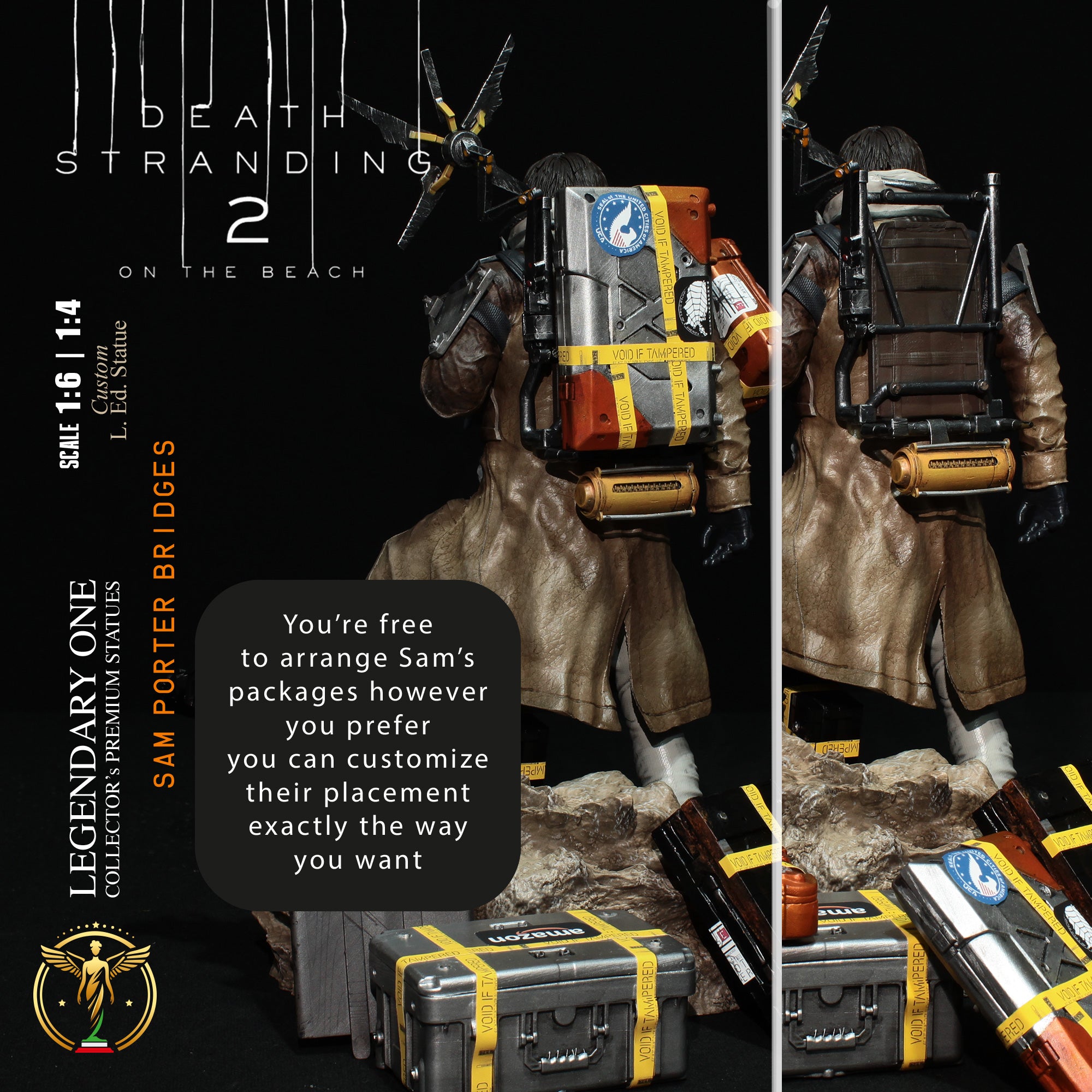 Sam Porter Bridges Statua da collezione esclusiva - Death Stranding 2: On the Beach Figure