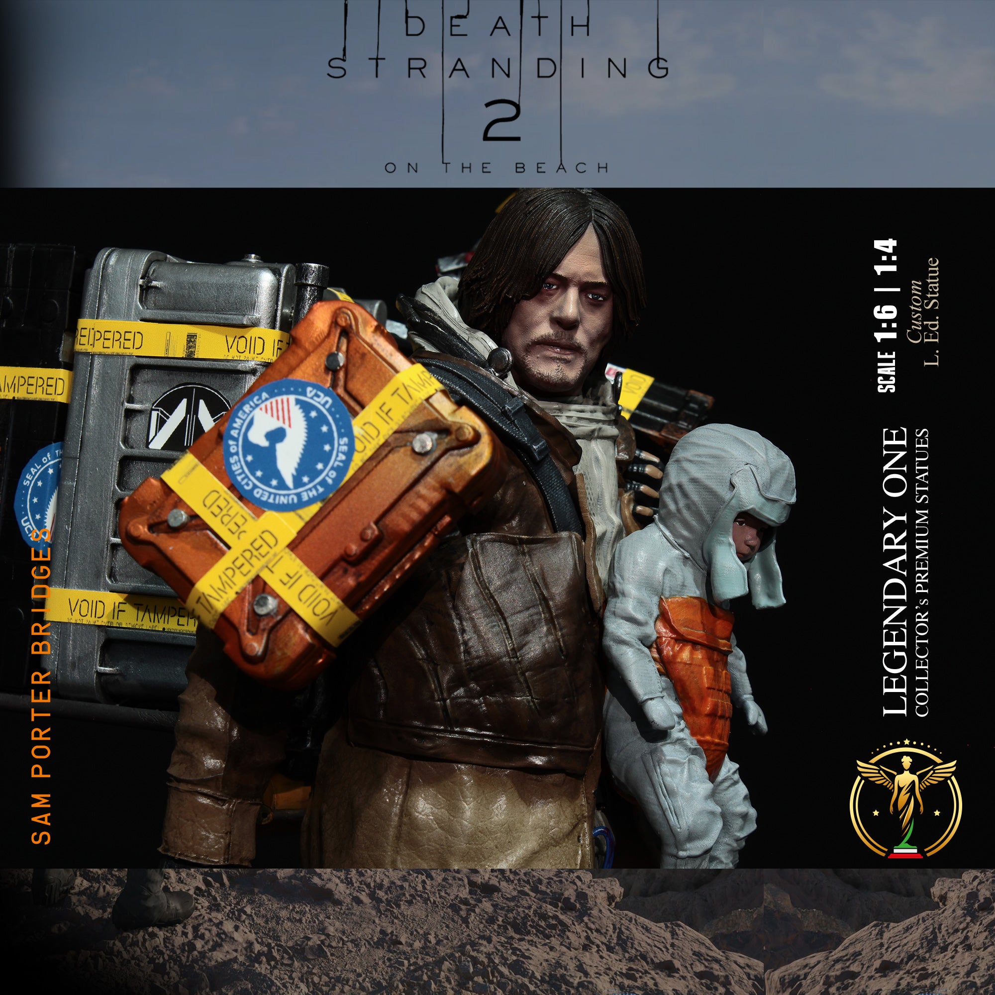 Sam Porter Bridges Statua da collezione esclusiva - Death Stranding 2: On the Beach Figure