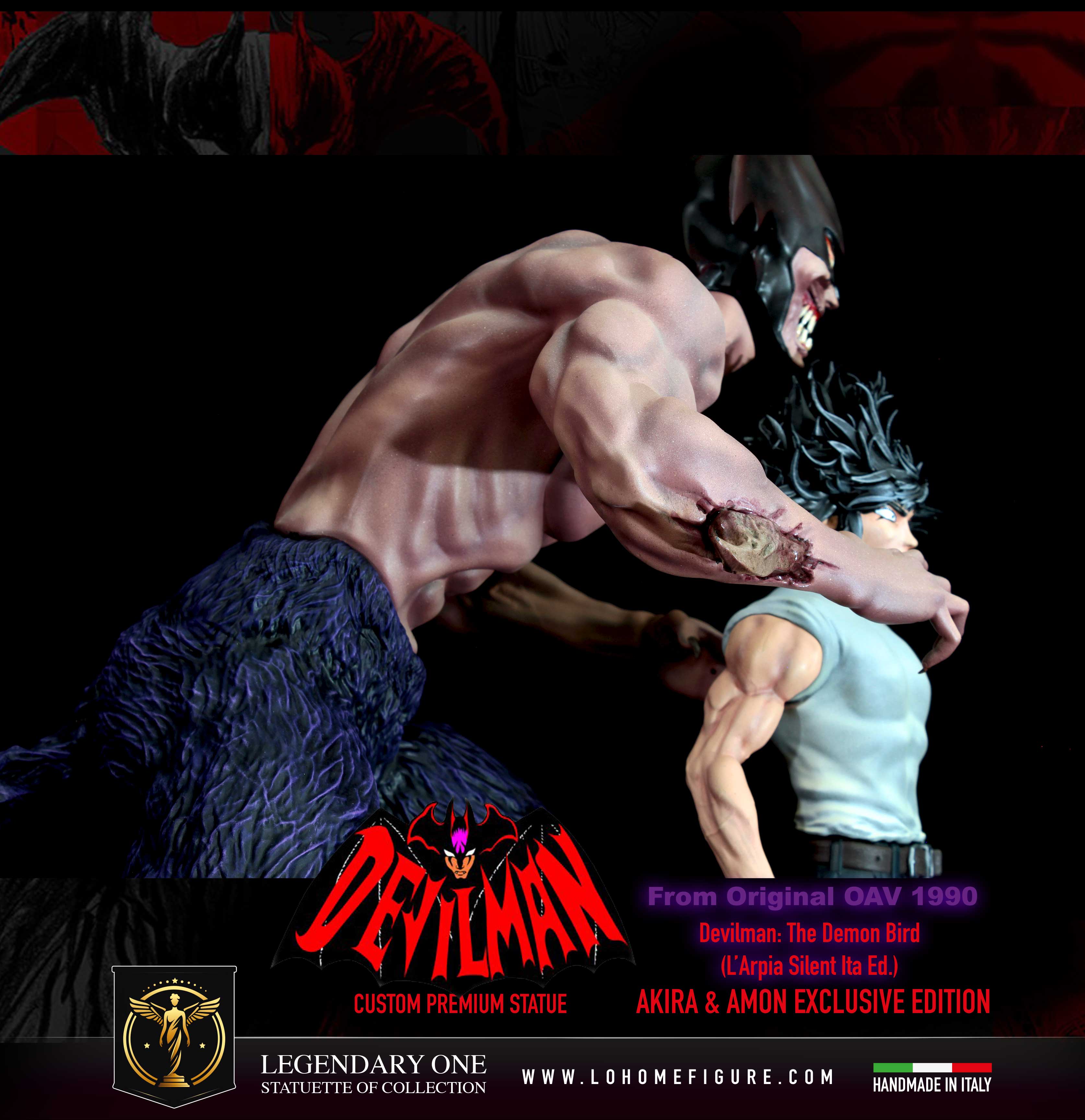 Devilman Statua da collezione - Akira e Amon Figure - scala 1:4