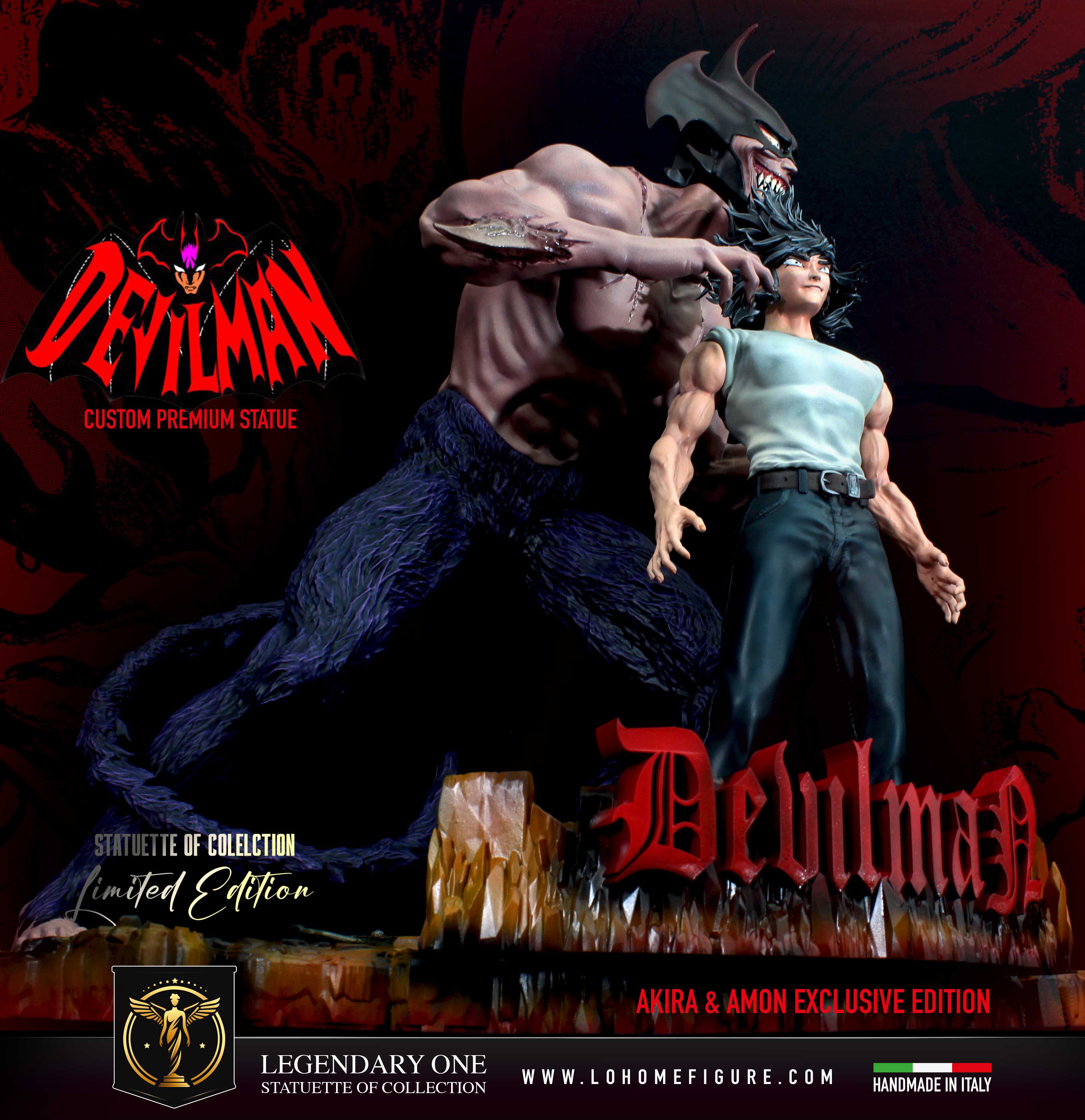 Devilman Statua da collezione - Akira e Amon Figure - scala 1:4