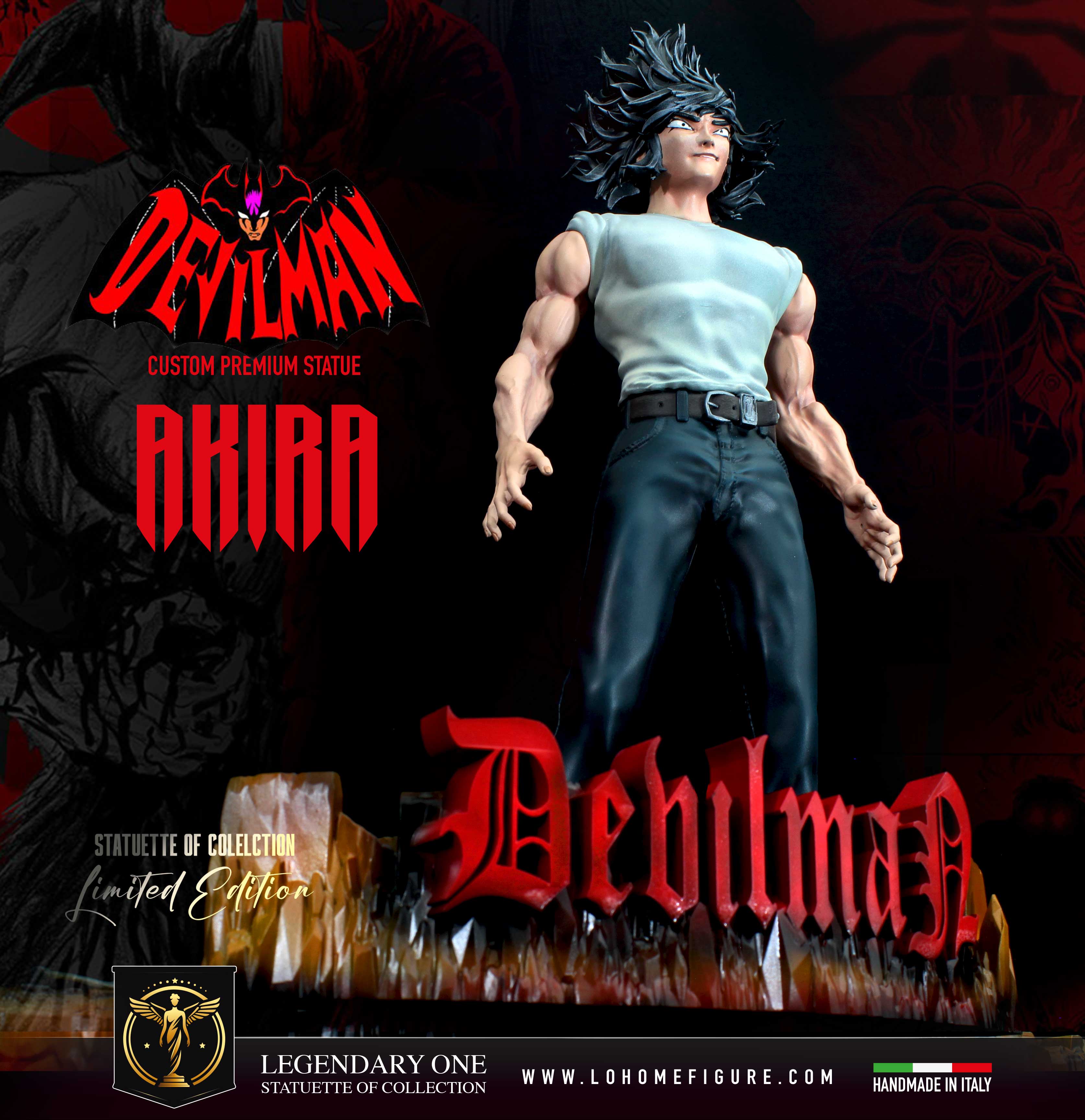Devilman Statua da collezione - Akira e Amon Figure - scala 1:4