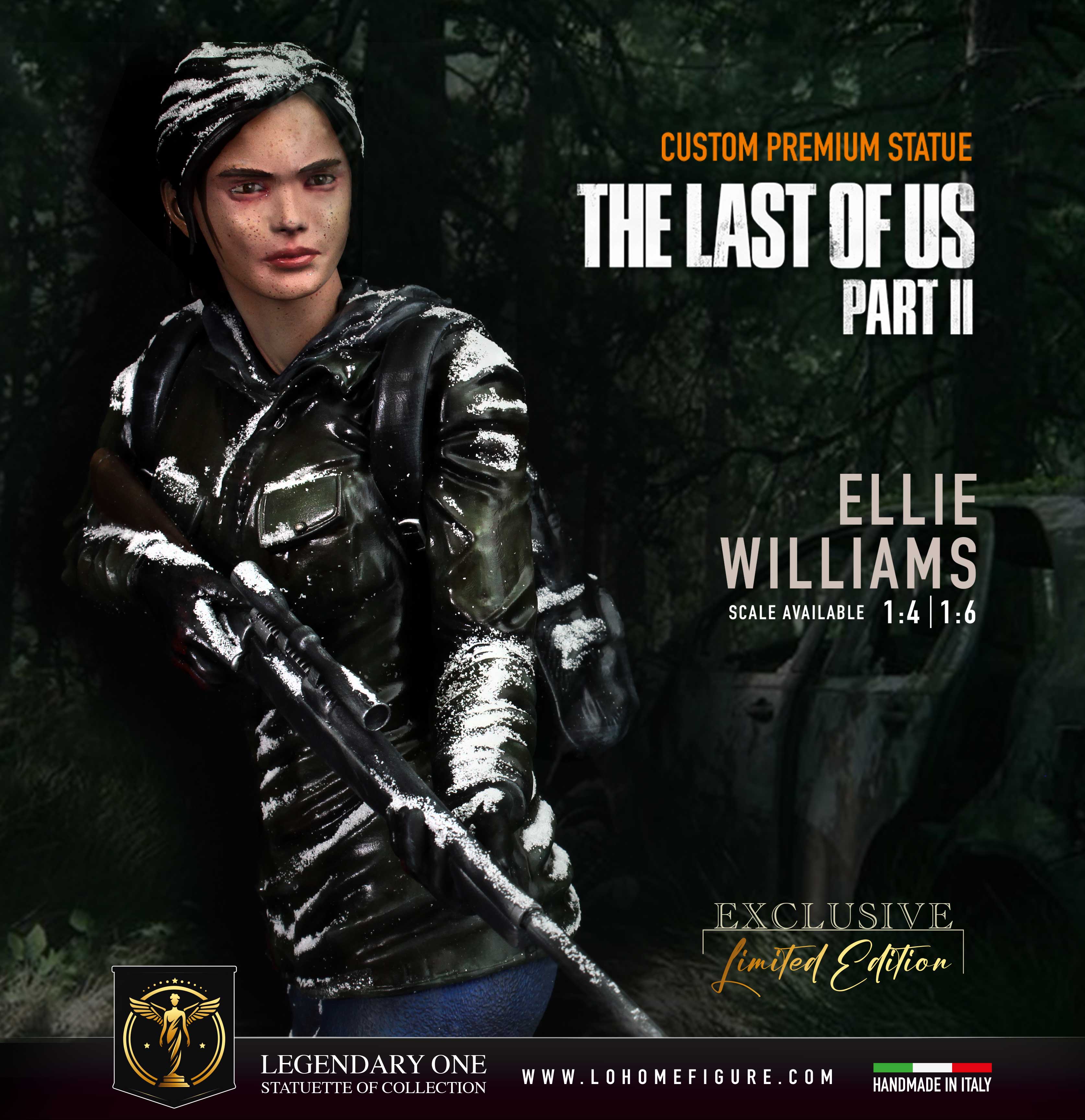 Ellie Williams Statua da collezione Esclusiva - The Last of Us Figure Limited Edition - scala 1:4