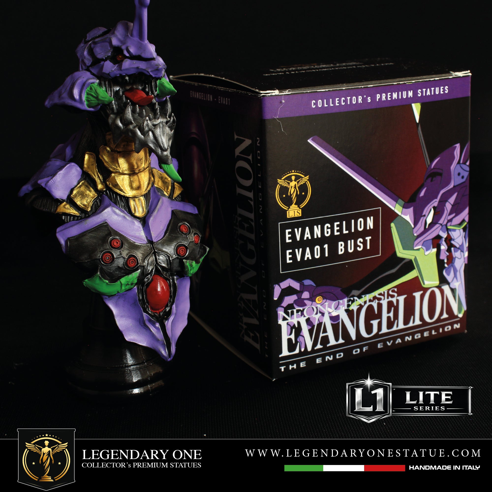 EVA 01 bust Figure - Evangelion Statua da Collezione