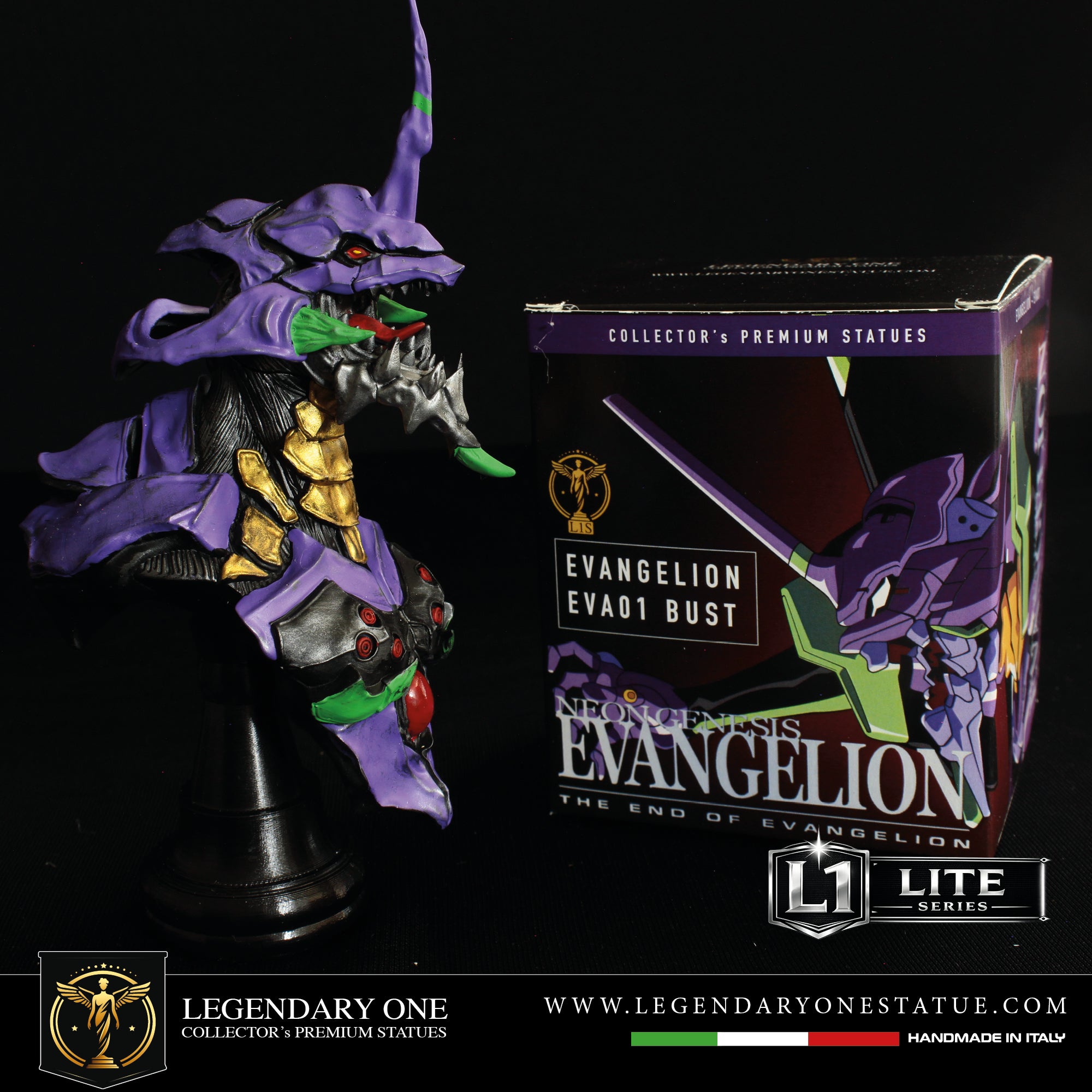 EVA 01 bust Figure - Evangelion Statua da Collezione