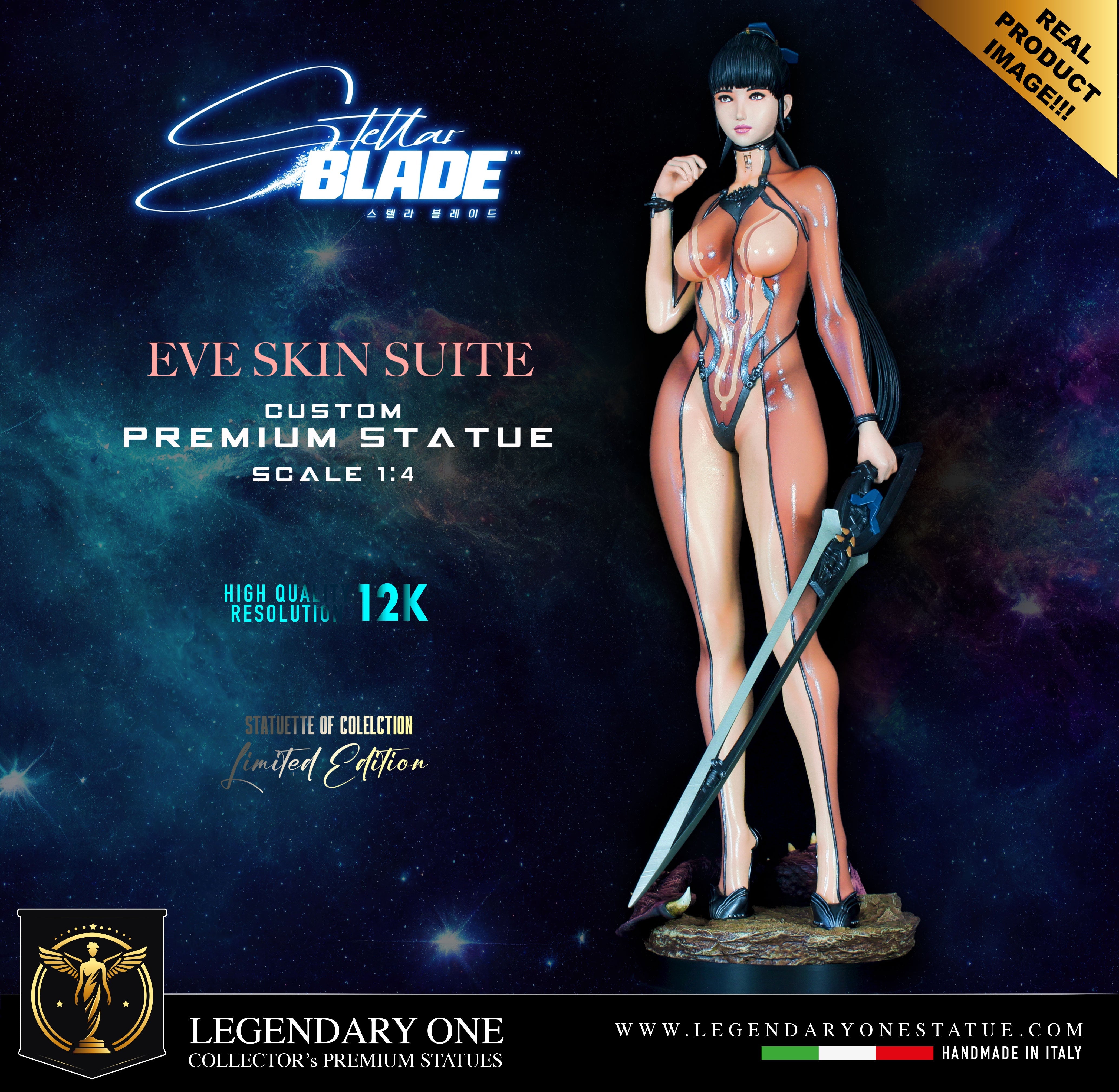 Stellar Blade Figure - Eve Statua da collezione - Tuta Skin Suit Real Game Color - scala 1:4
