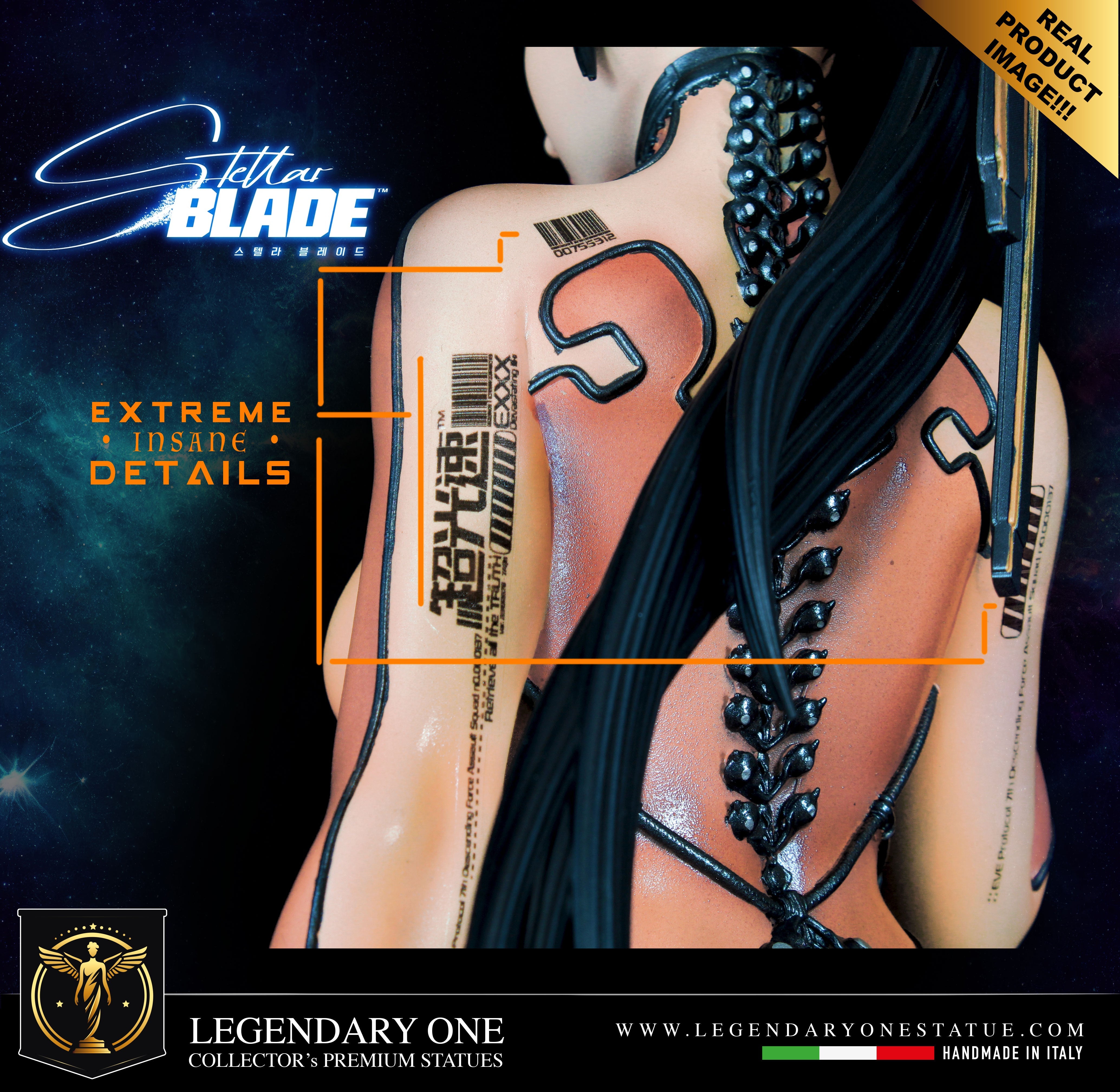 Stellar Blade Figure - Eve Statua da collezione - Tuta Skin Suit Real Game Color - scala 1:4