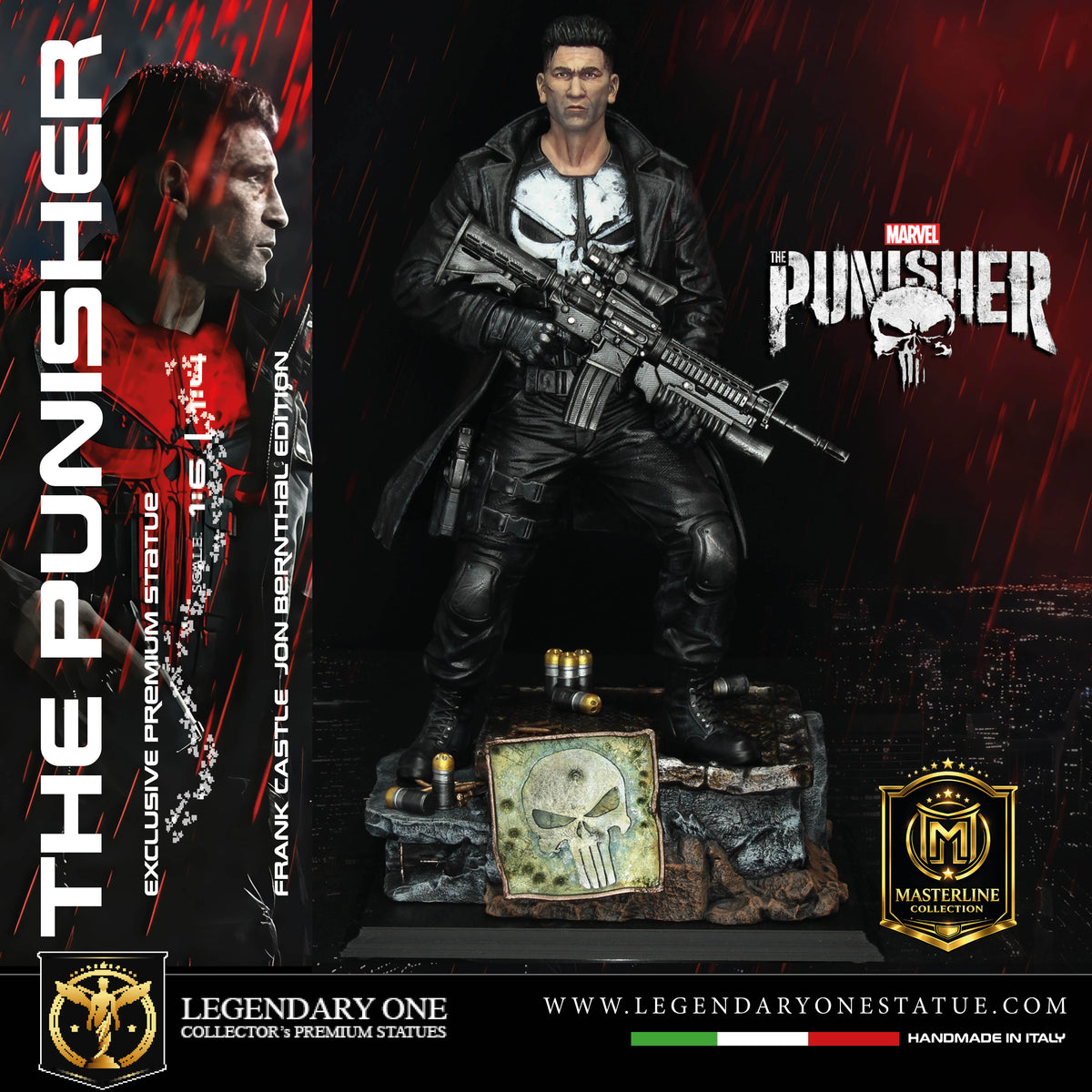 The Punisher Statue – Frank Castle (Jon Bernthal Ed.) Masterline Collection - Real Cinema Color | Scale 1:4 & 1:6