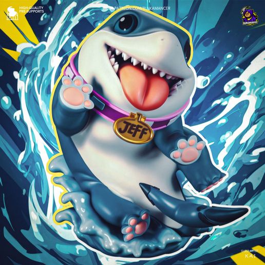 Jeff the Land Shark Marvel Rivals statua da collezione IceBreaker Series