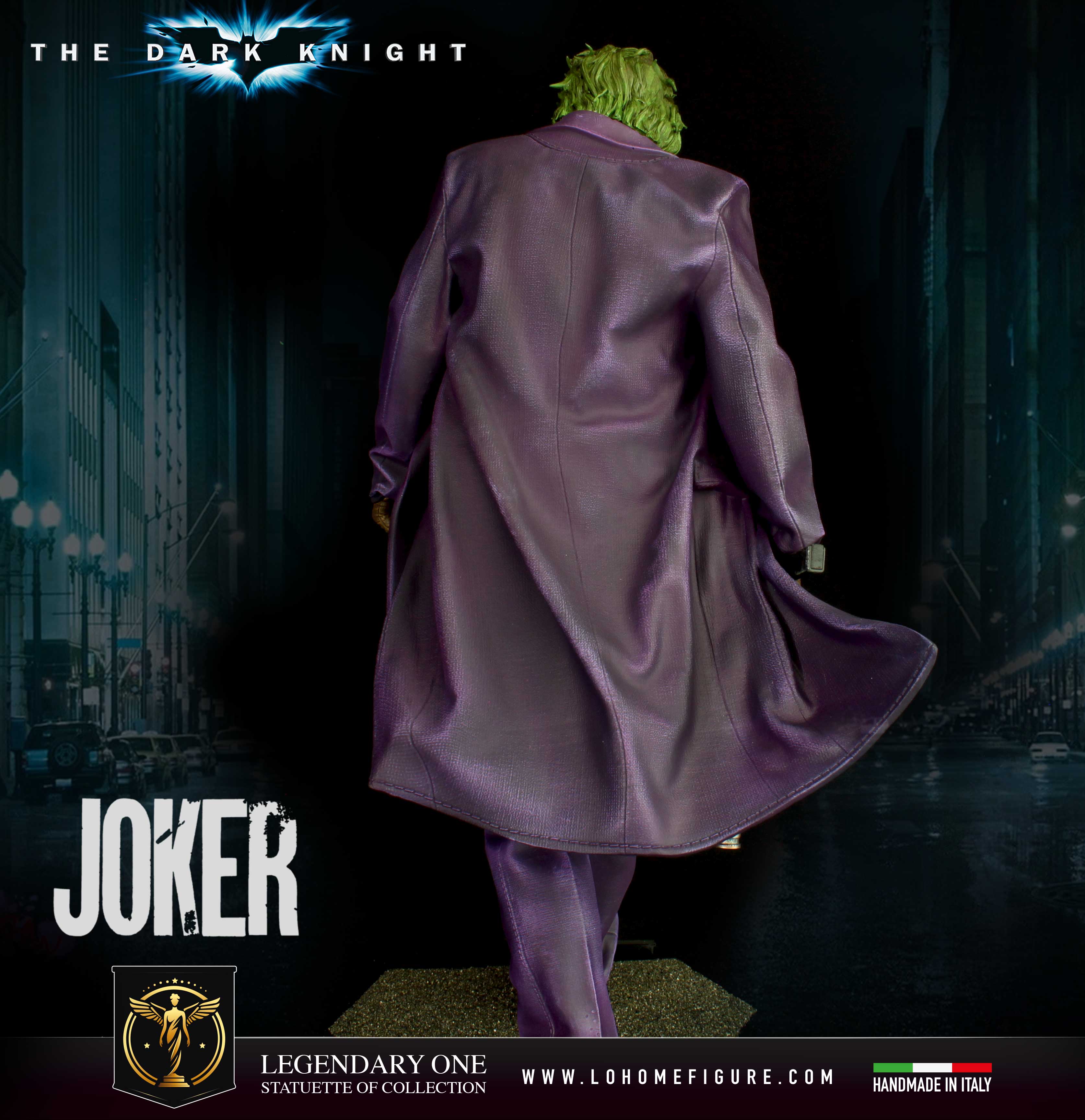 Joker Statua da Collezione – Batman Figure The Dark Knight - Heath Ledger Real Cinematic Color - scala 1:4