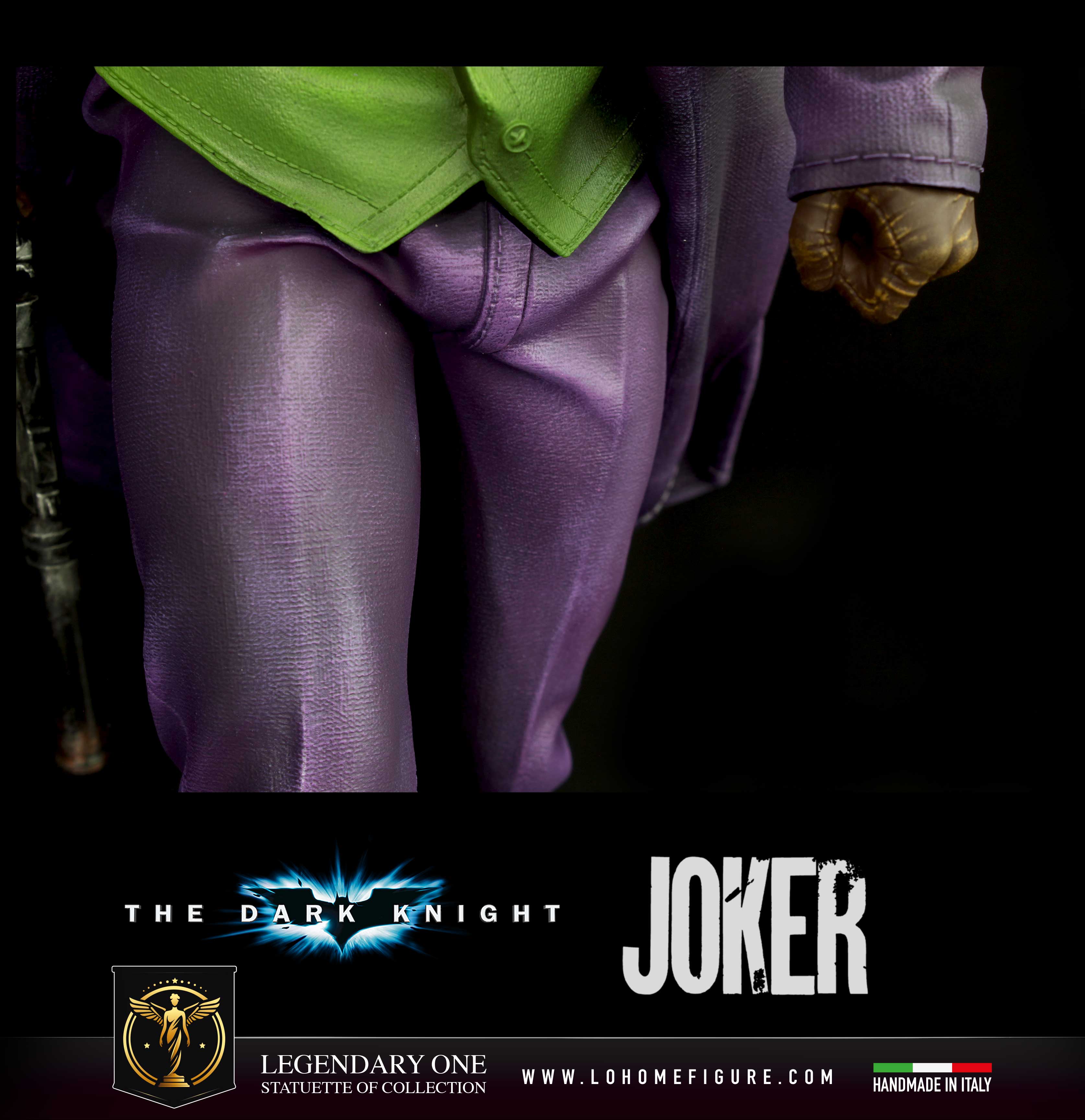 Joker Statua da Collezione – Batman Figure The Dark Knight - Heath Ledger Real Cinematic Color - scala 1:4
