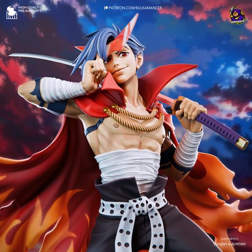 Kamina Gurren Lagann statua da collezione IceBreaker Series