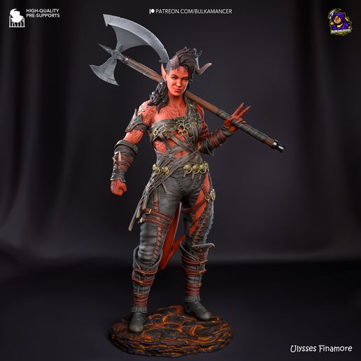 Karlach Baldur's Gate 3 statua da collezione IceBreaker Series