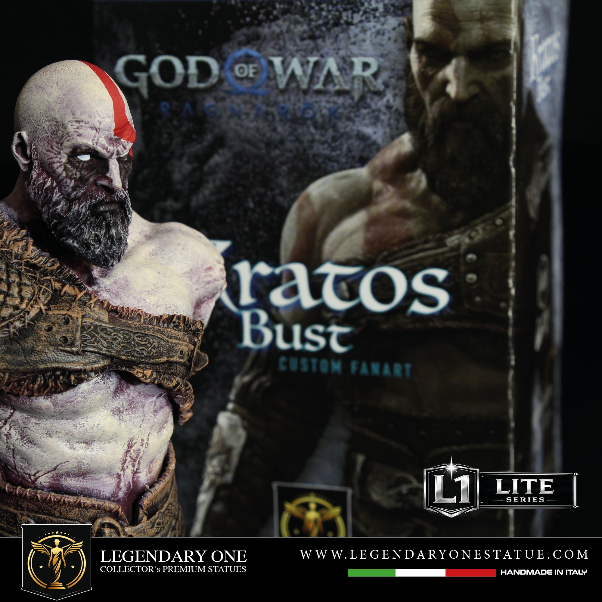 Kratos bust Figure - God of War Statua da Collezione