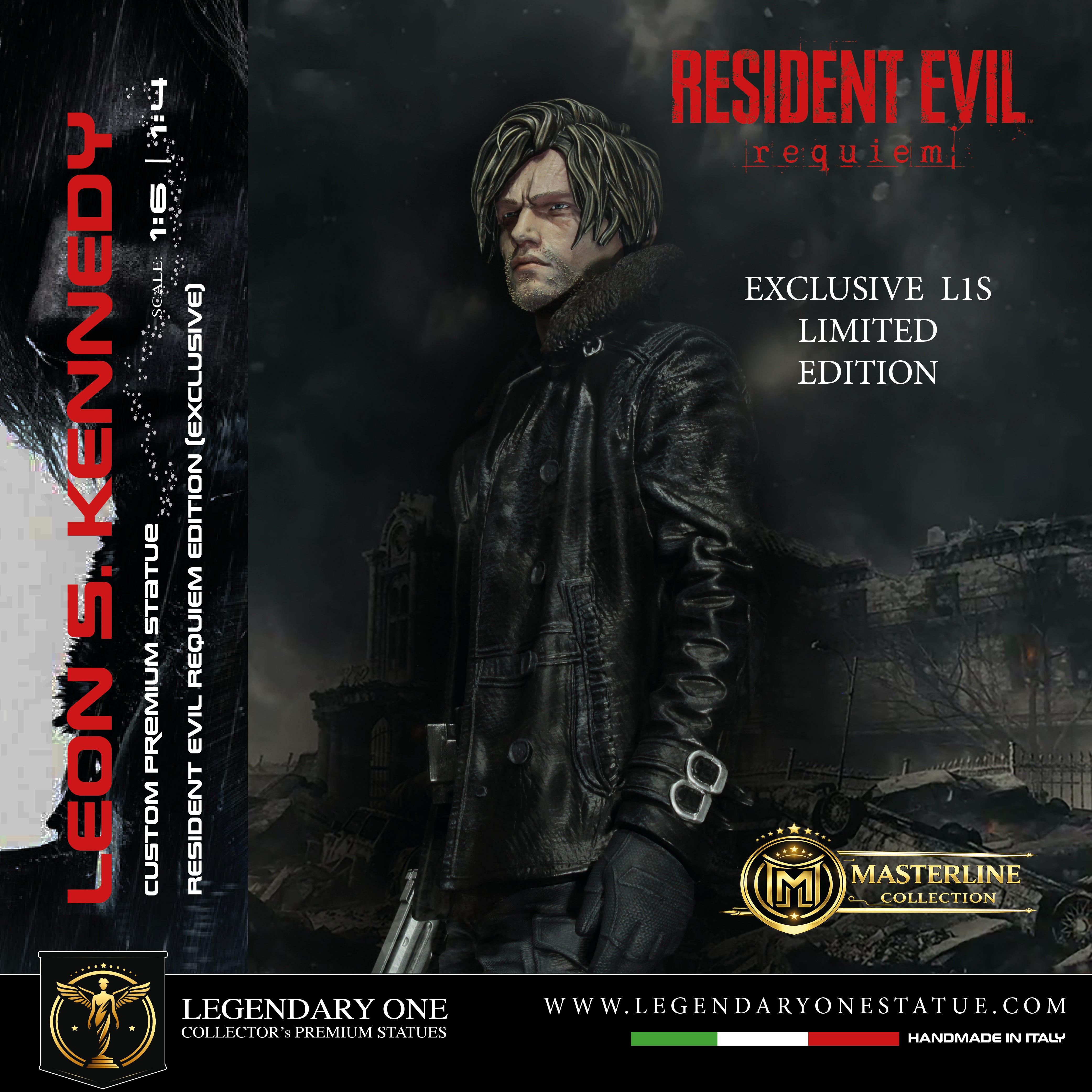 Leon S. Kennedy Statua da Collezione Esclusiva - Resident Evil Requiem Edition - Real Game Color - scala 1:6 / 1:4