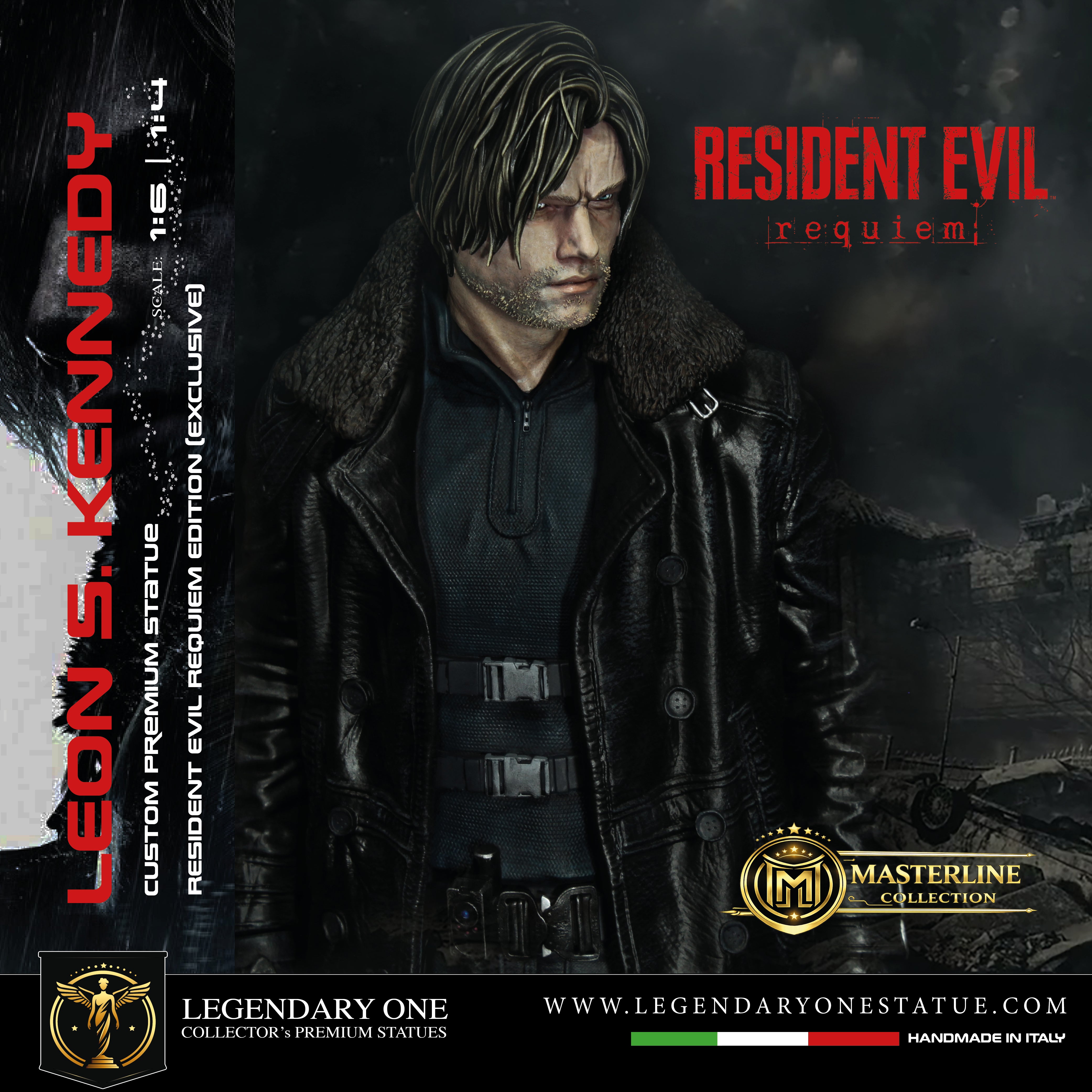 Leon S. Kennedy Statua da Collezione Esclusiva - Resident Evil Requiem Edition - Real Game Color - scala 1:6 / 1:4