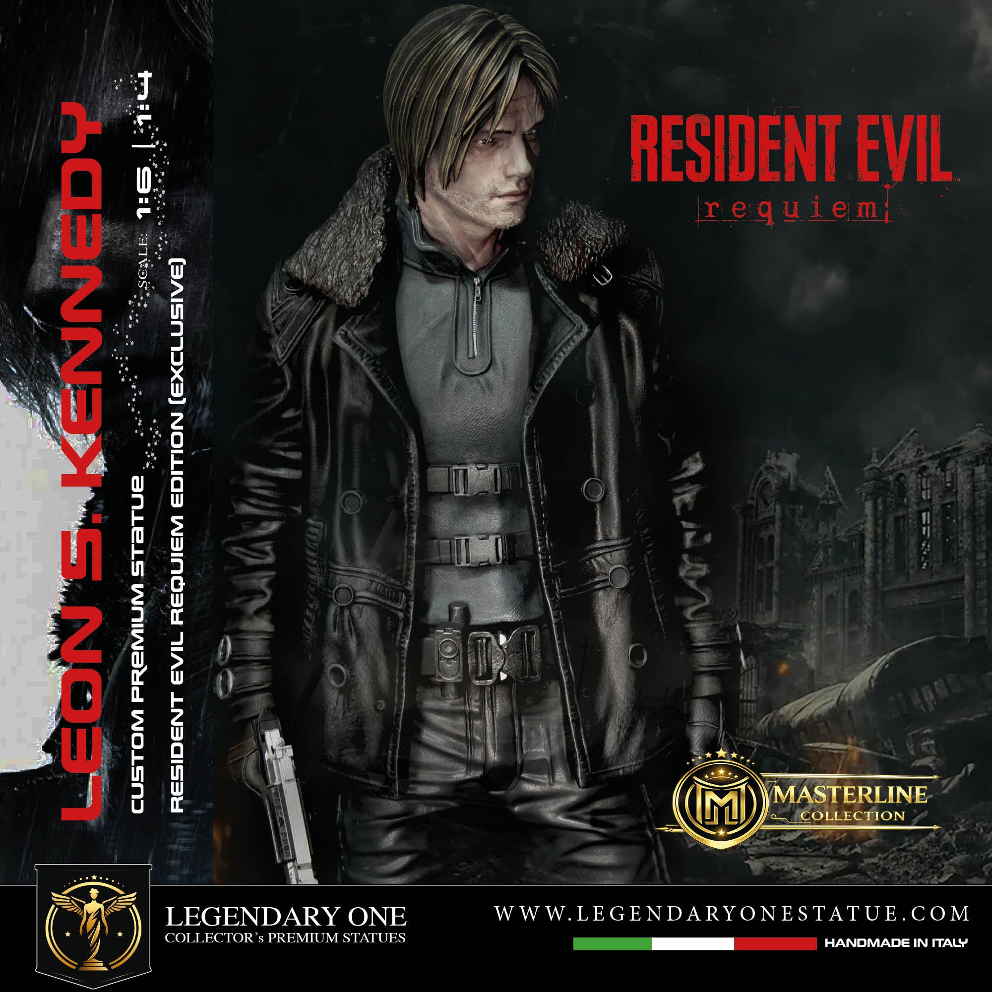 Leon S. Kennedy Statua da Collezione - Resident Evil Requiem Edition - Real Game Color - scala 1:6 / 1:4