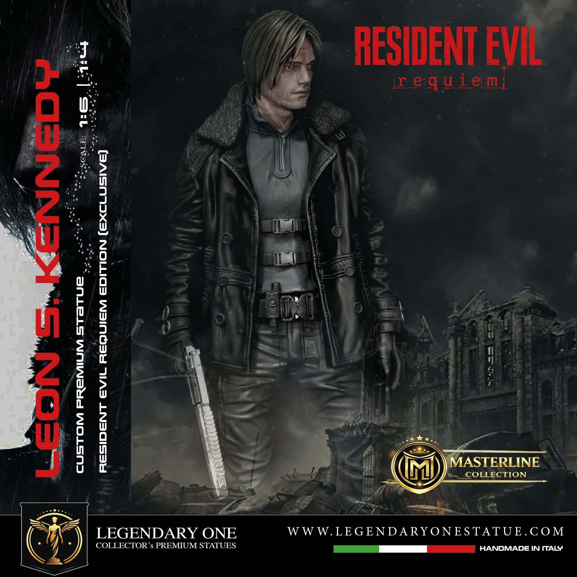 Leon S. Kennedy Statua da Collezione - Resident Evil Requiem Edition - Real Game Color - scala 1:6 / 1:4