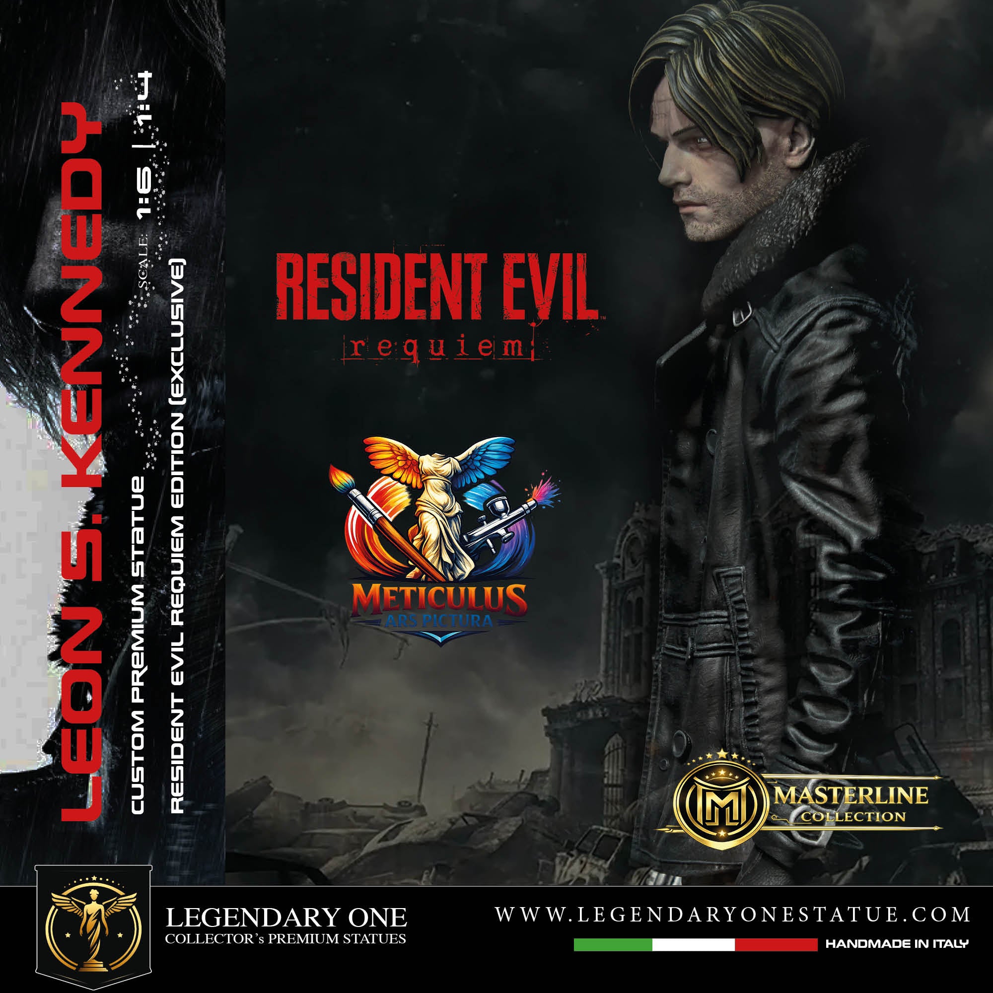 Leon S. Kennedy Statua da Collezione - Resident Evil Requiem Edition - Real Game Color - scala 1:6 / 1:4