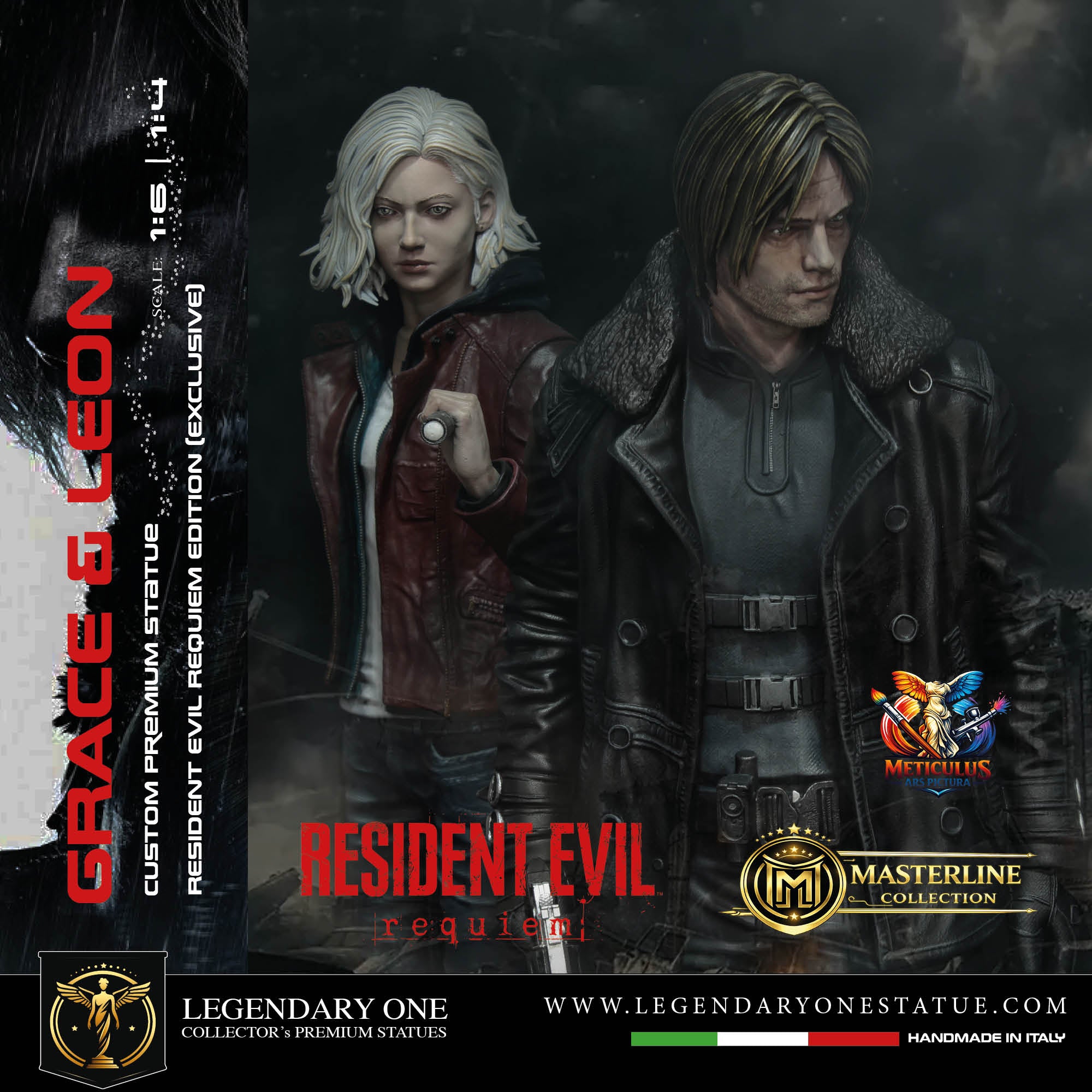Leon S. Kennedy Statua da Collezione - Resident Evil Requiem Edition - Real Game Color - scala 1:6 / 1:4