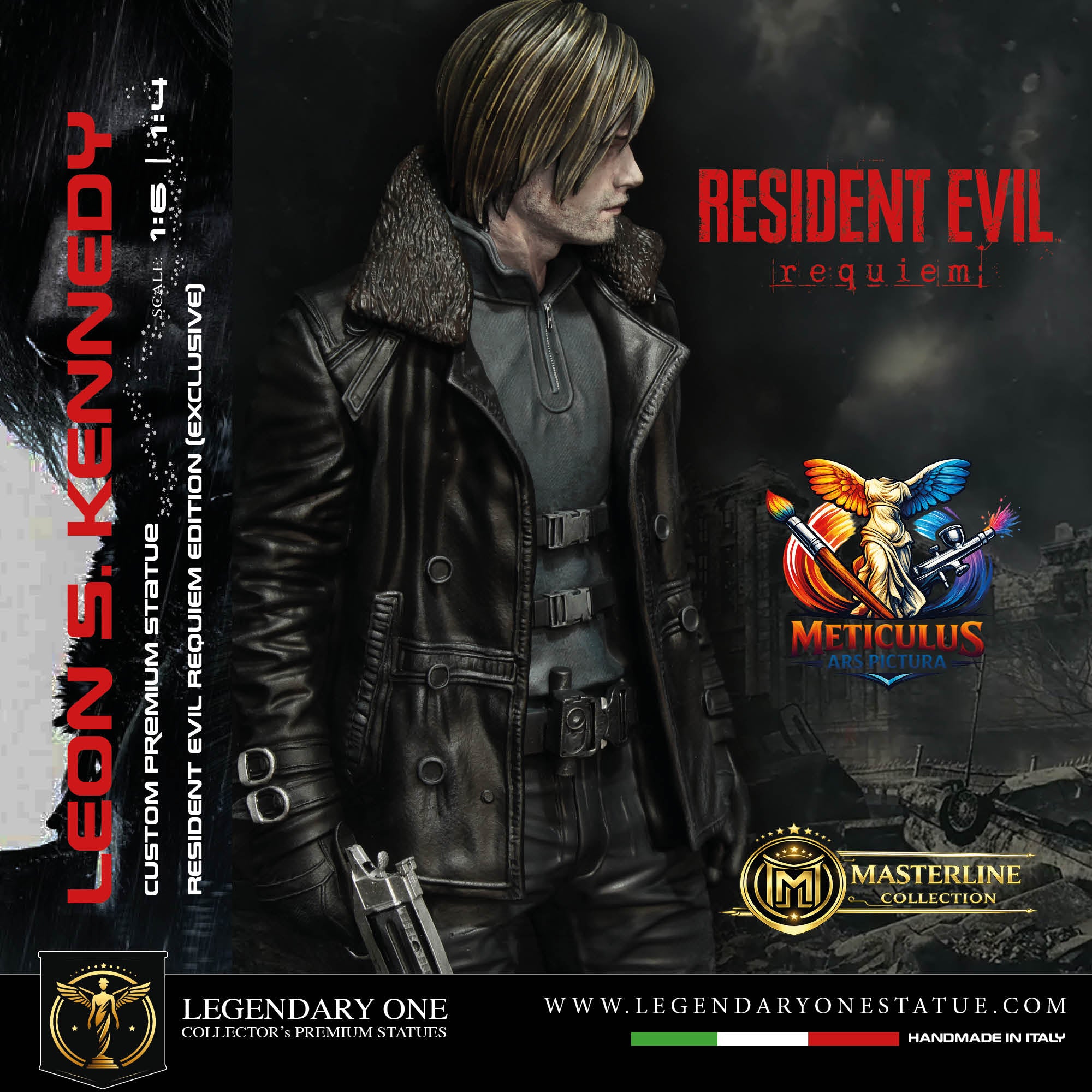 Leon S. Kennedy Statua da Collezione - Resident Evil Requiem Edition - Real Game Color - scala 1:6 / 1:4