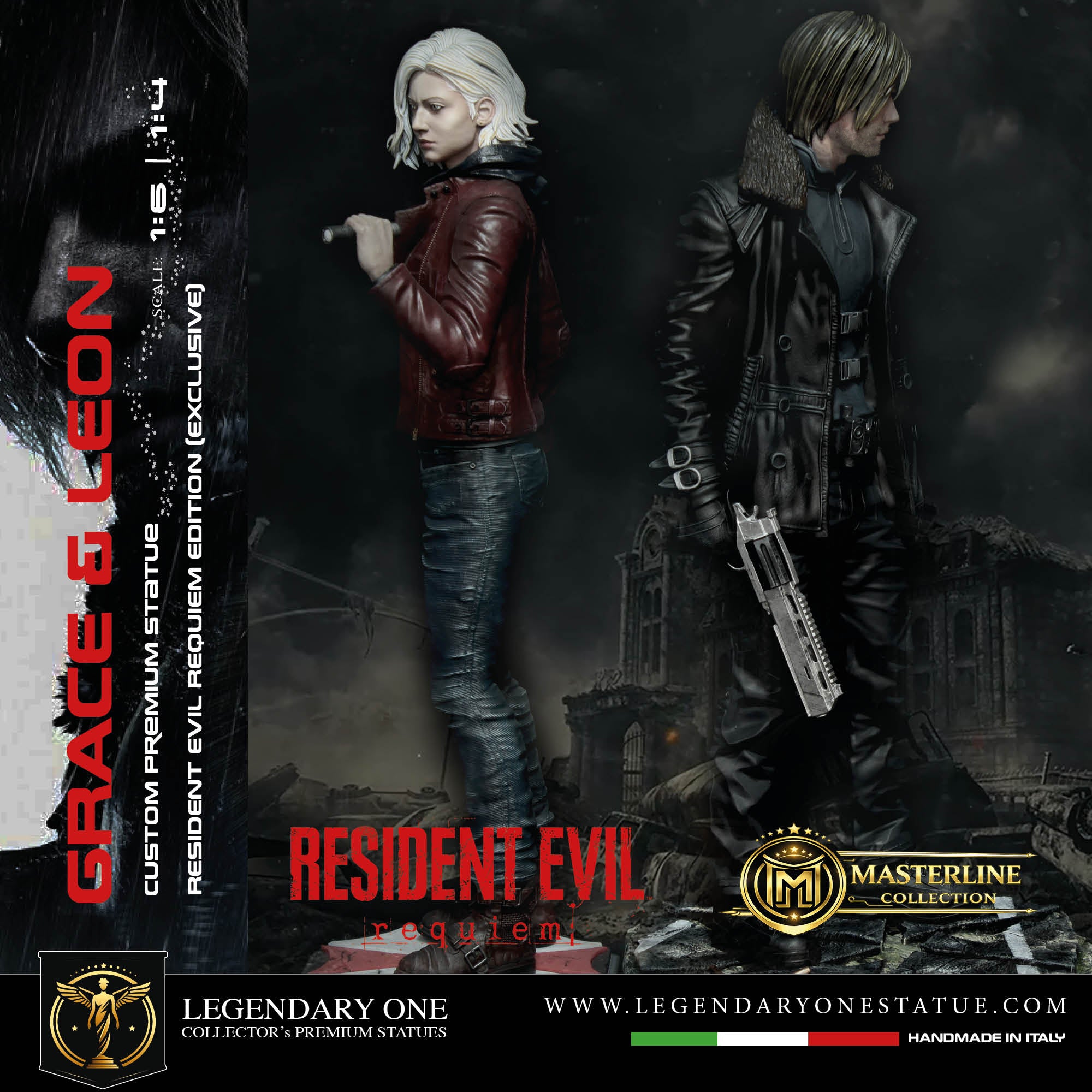 Leon S. Kennedy Statua da Collezione - Resident Evil Requiem Edition - Real Game Color - scala 1:6 / 1:4
