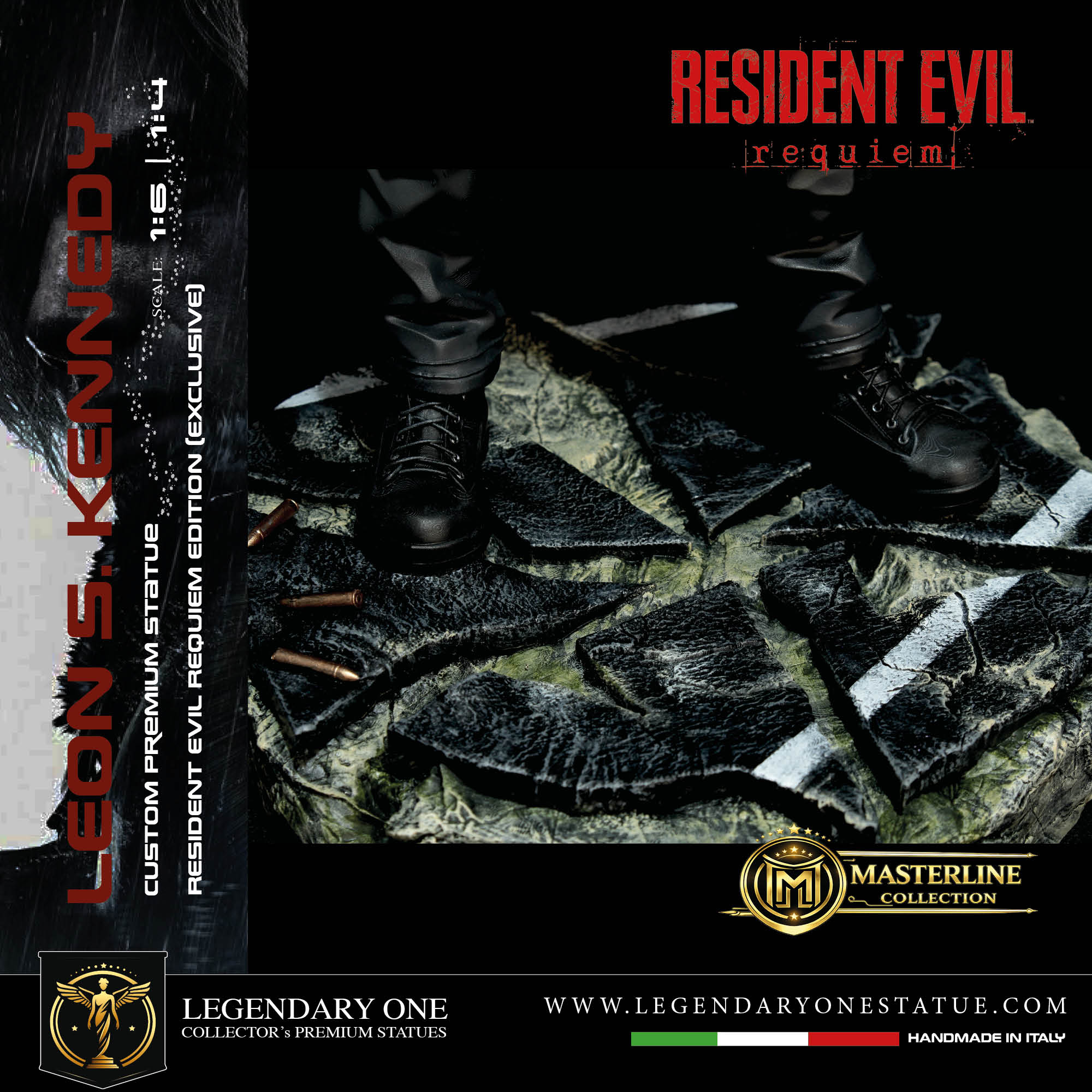 Leon S. Kennedy Statua da Collezione - Resident Evil Requiem Edition - Real Game Color - scala 1:6 / 1:4