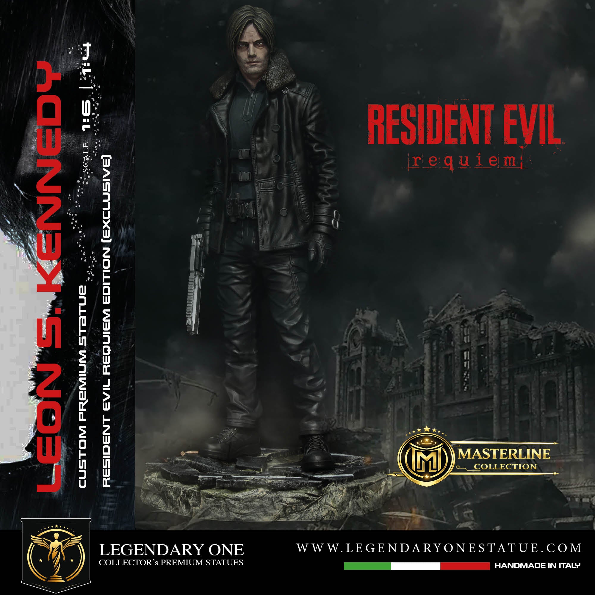 Leon S. Kennedy Statua da Collezione - Resident Evil Requiem Edition - Real Game Color - scala 1:6 / 1:4