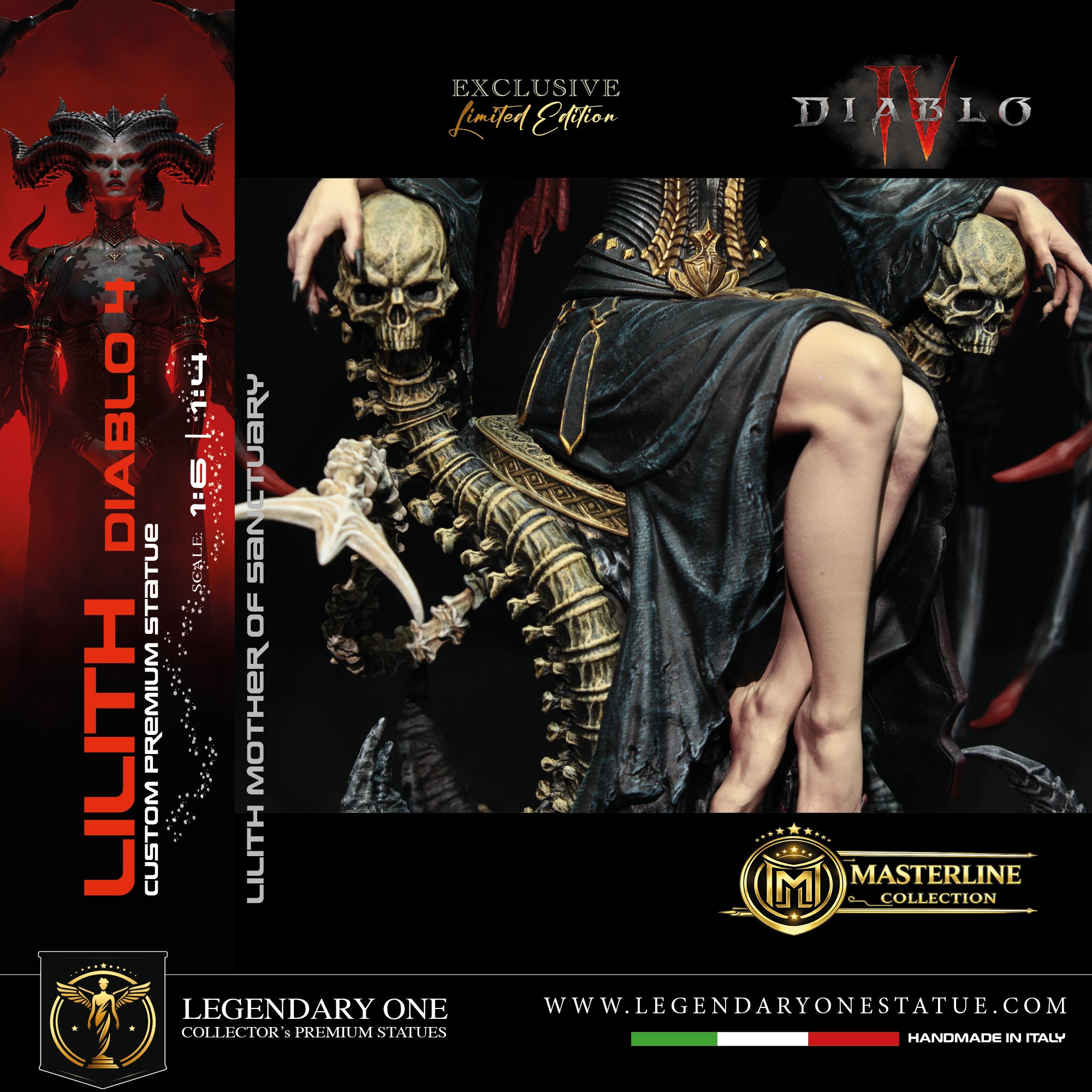 Lilith Statua da Collezione - Diablo IV Figure - Real Game Color - scala 1:6 / 1:4