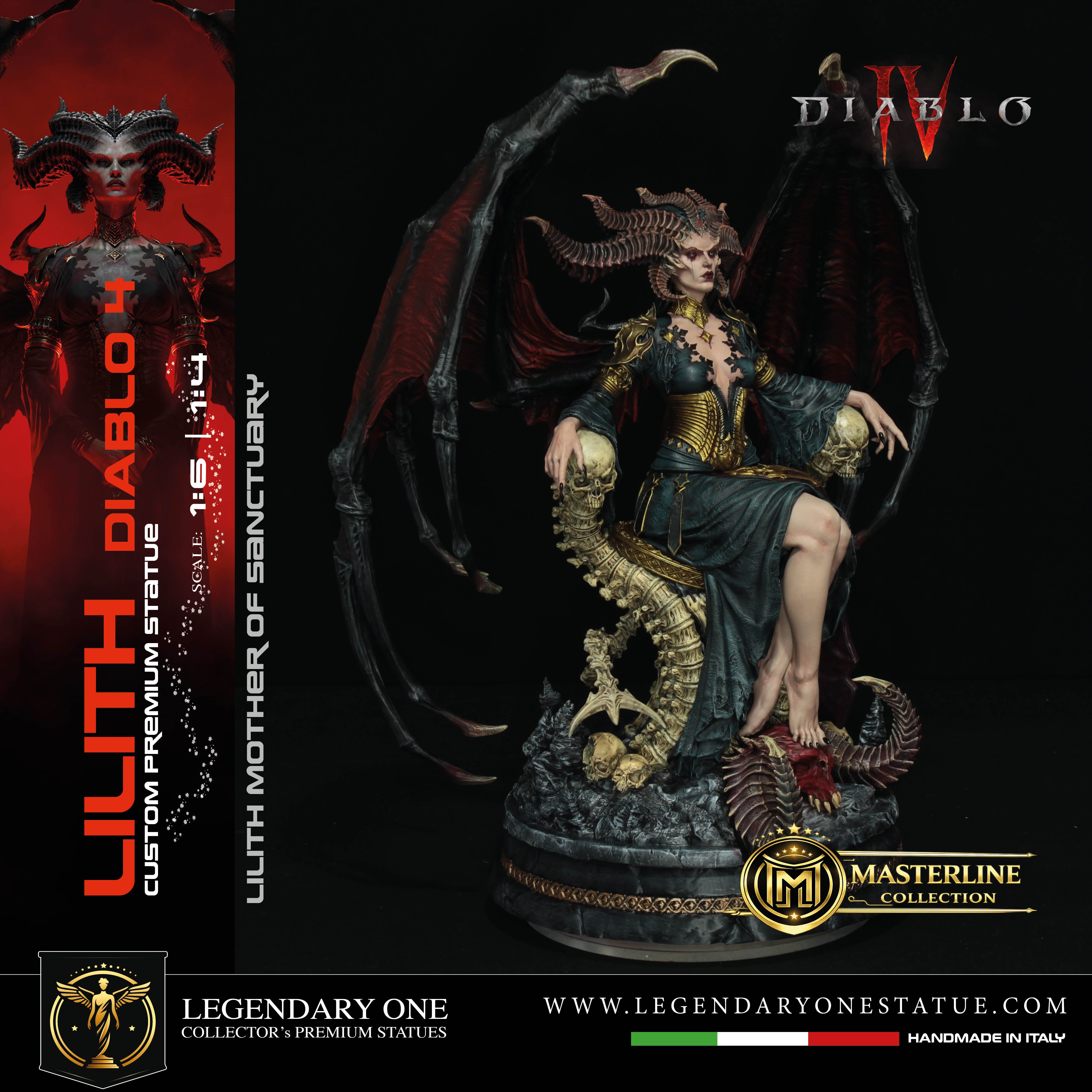 Lilith Statua da Collezione - Diablo IV Figure - Real Game Color - scala 1:6 / 1:4