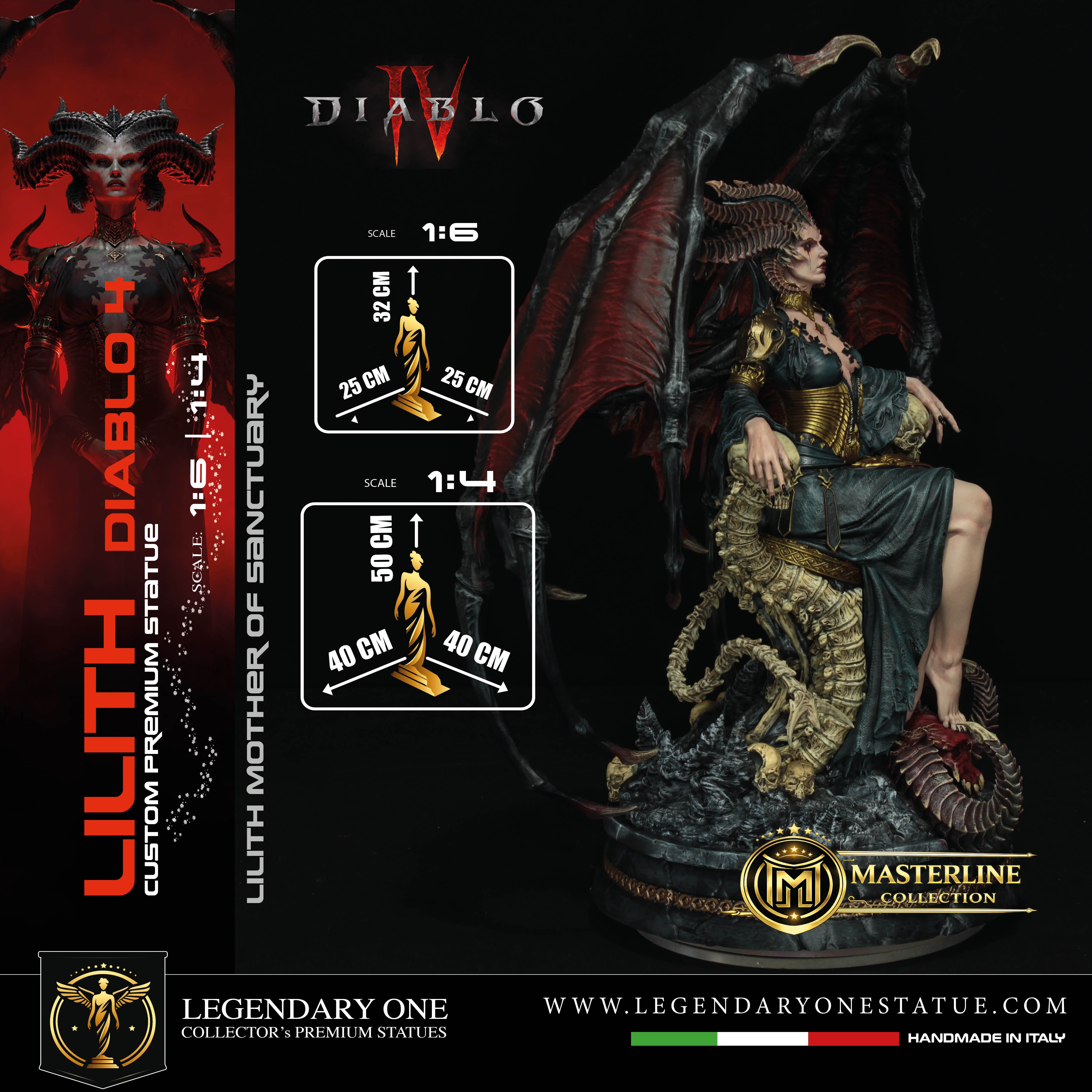 Lilith Statua da Collezione - Diablo IV Figure - Real Game Color - scala 1:6 / 1:4