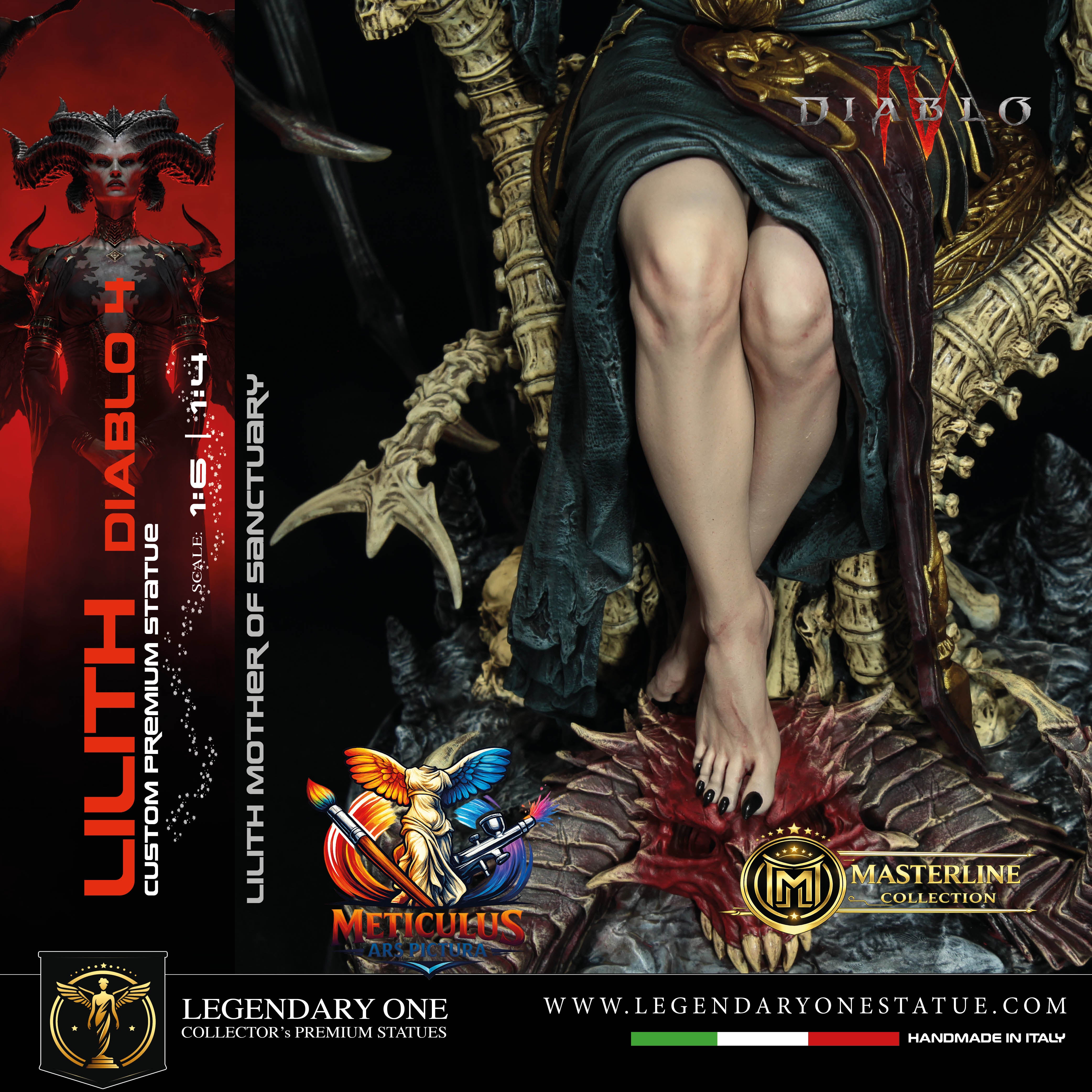 Lilith Statua da Collezione - Diablo IV Figure - Real Game Color - scala 1:6 / 1:4