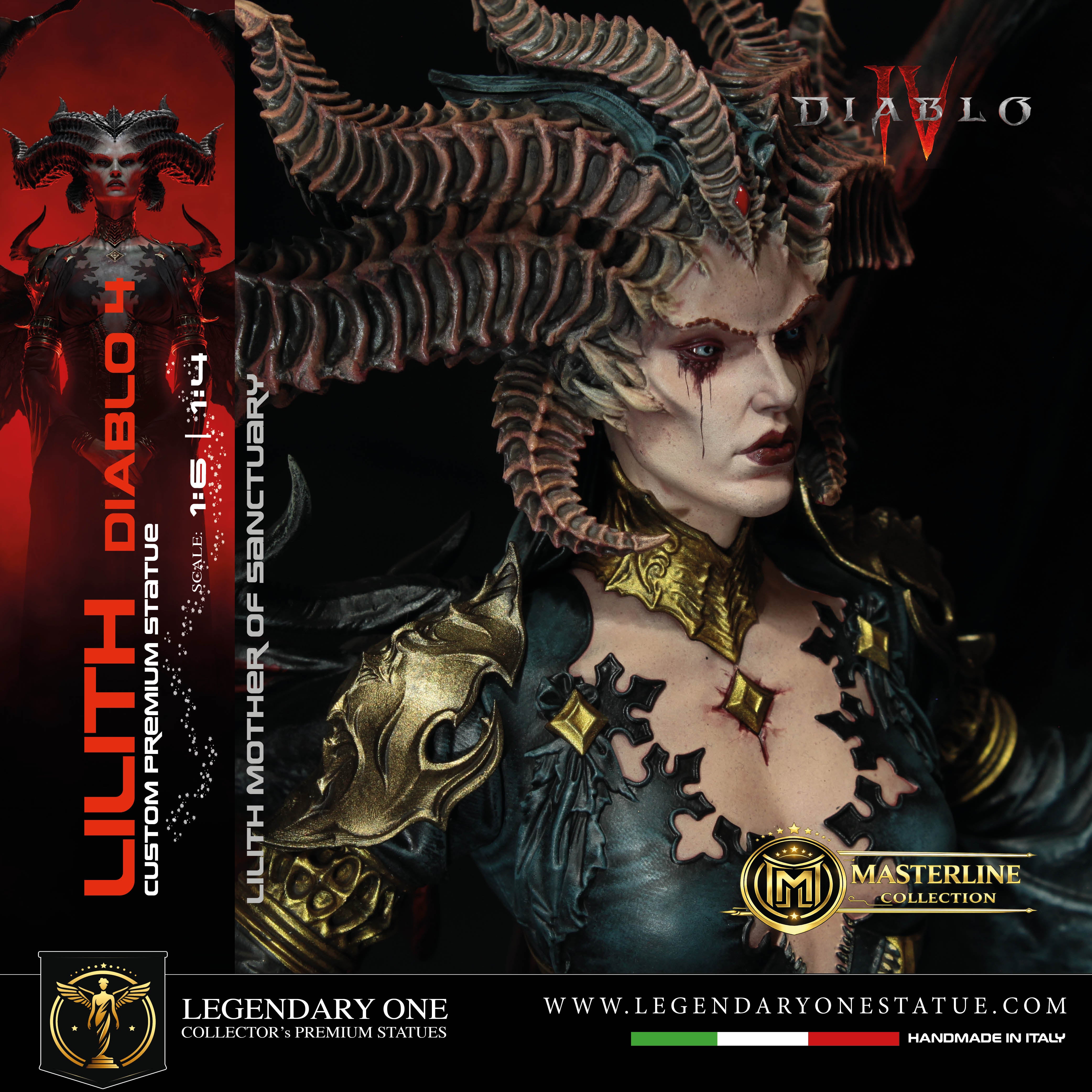 Lilith Statua da Collezione - Diablo IV Figure - Real Game Color - scala 1:6 / 1:4