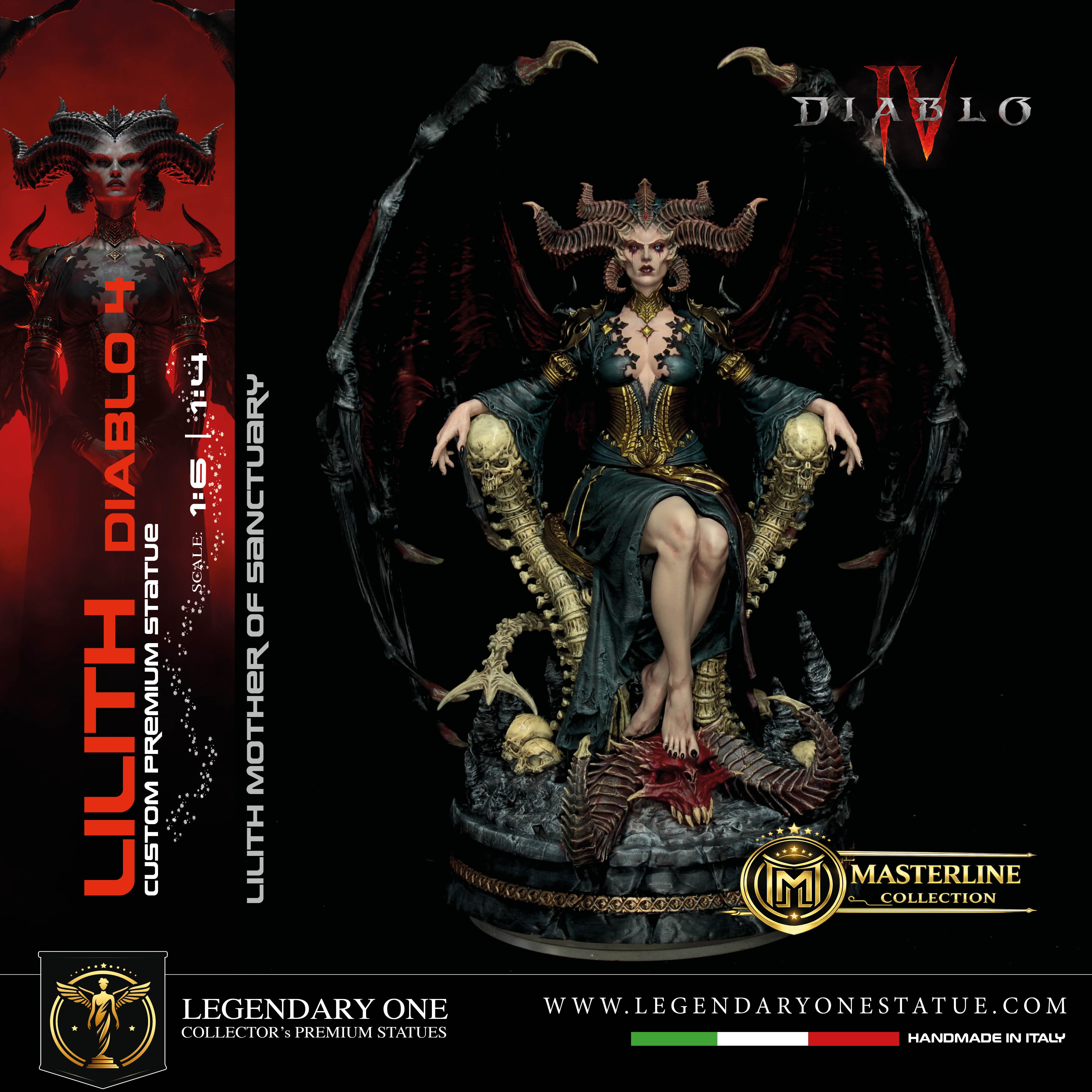 Lilith Statua da Collezione - Diablo IV Figure - Real Game Color - scala 1:6 / 1:4