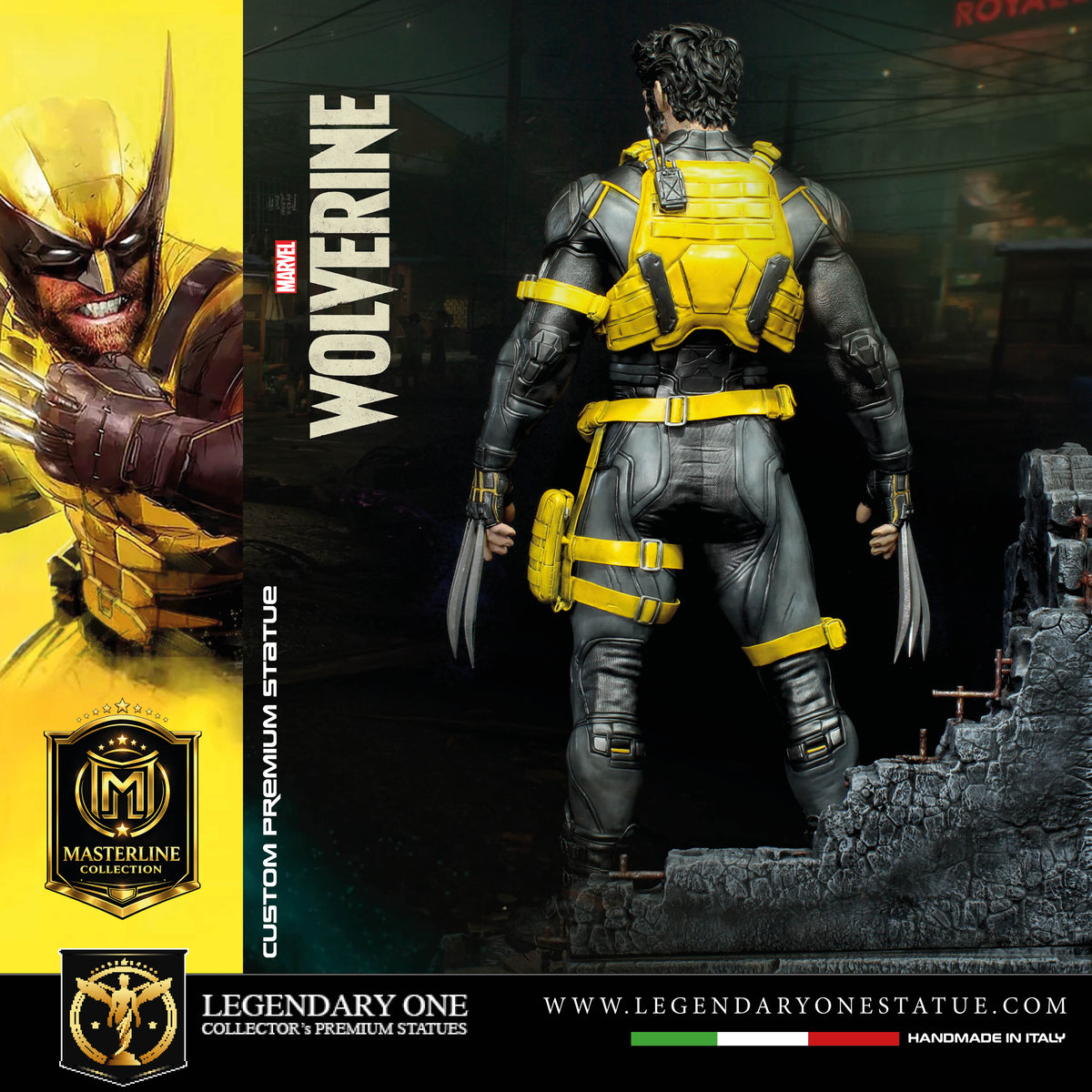 Marvel Wolverine Statua da collezione Esclusiva | Team X Tactical Suit Ed. Masterline Collection - Real Game Color | Scale 1:4 & 1:6