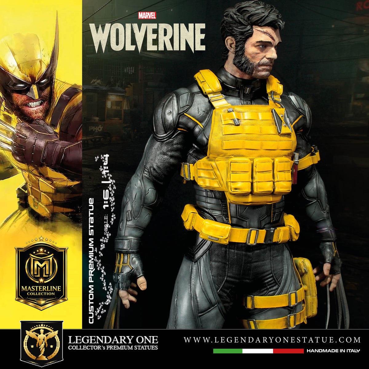 Marvel Wolverine Statua da collezione Esclusiva | Team X Tactical Suit Ed. Masterline Collection - Real Game Color | Scale 1:4 & 1:6