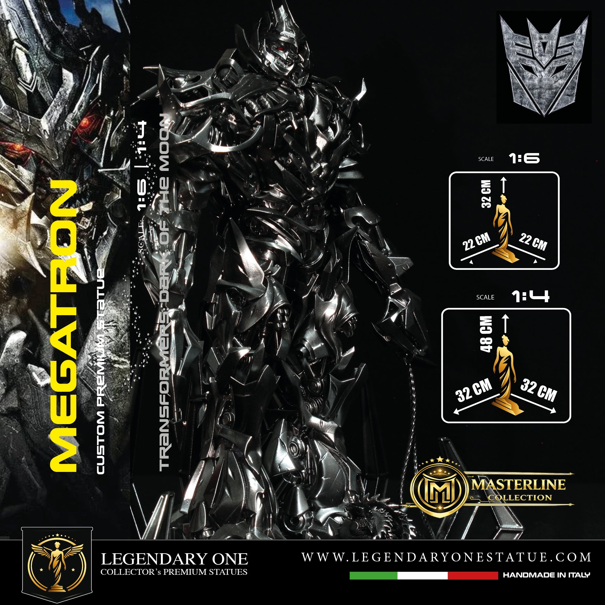 Megatron Ultimate figure - Transformers Statua esclusiva di Megatron Ultimate scala 1:4