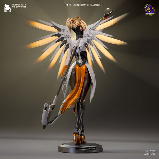 Mercy Overwatch statua da collezione IceBreaker Series