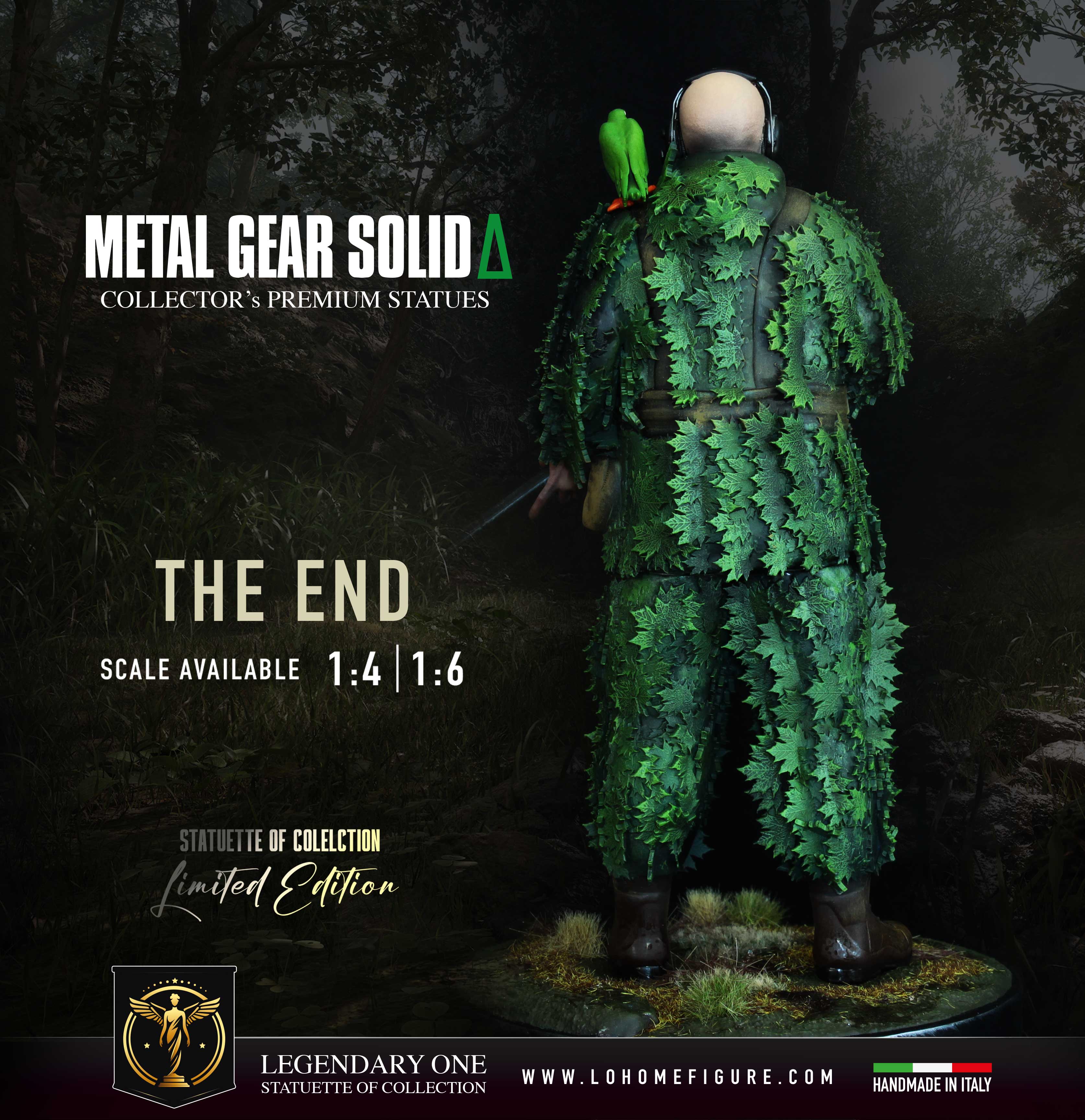 Metal Gear Solid Delta Figure – The End Statua da Collezione – Real Game Color – Sniper Legend Collector Limited Edition – Scala 1:4 / 1:6