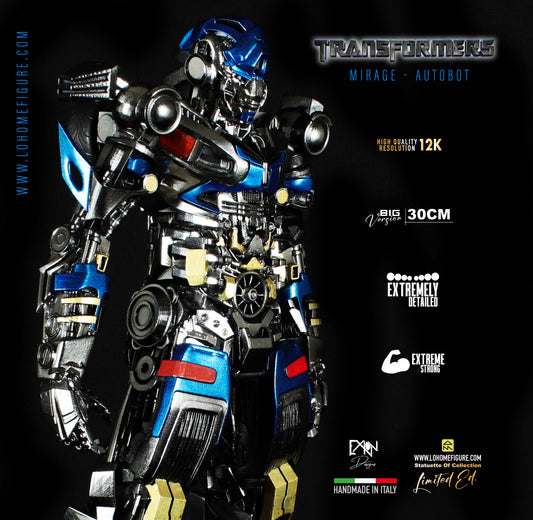 Mirage Figure, Transformers Statua da collezione, Magnifica Action Figure di Mirage from Transformers Rise Of The Beast High Quality 12K