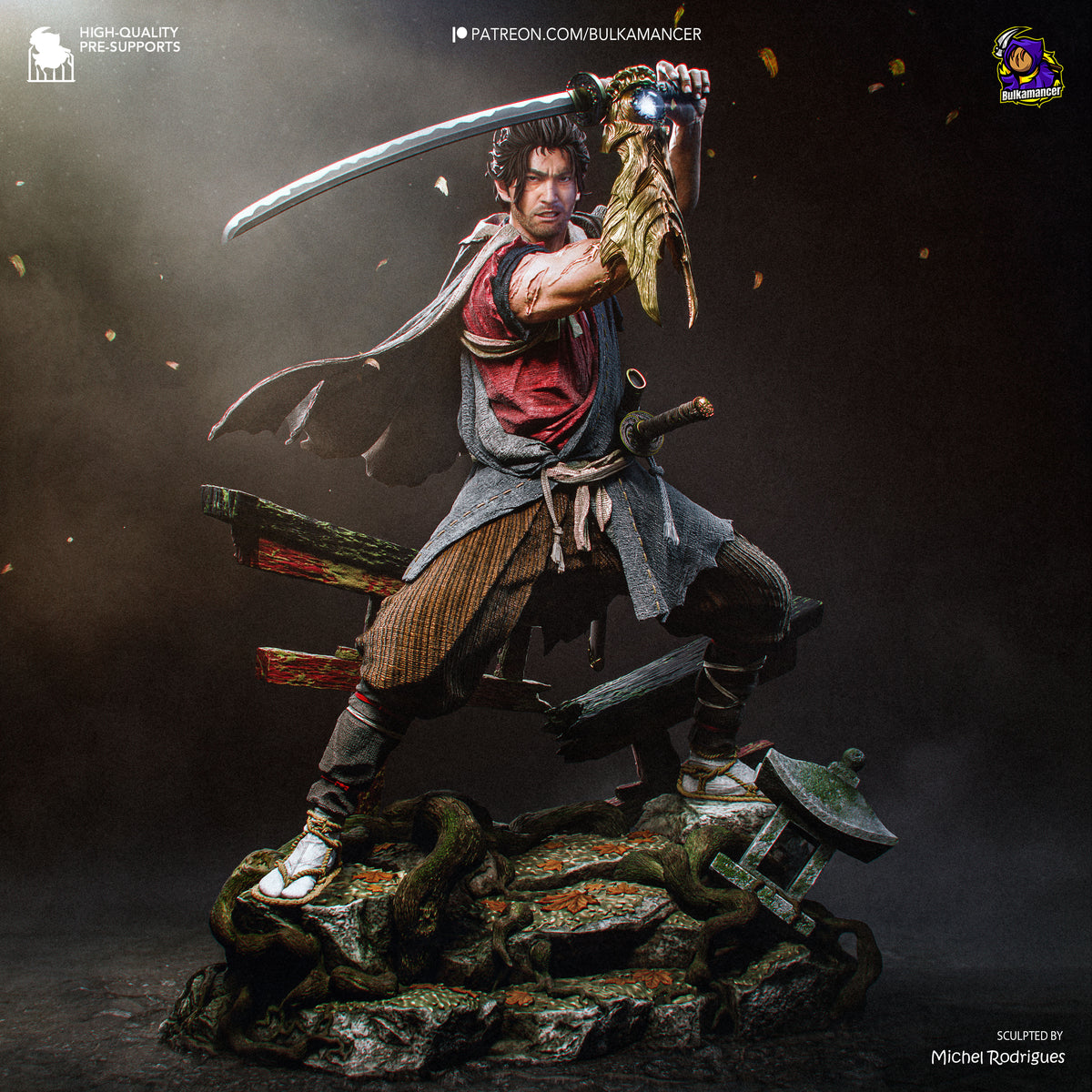 Musashi Onimusha Statua da Collezione 1:6 e 1:4 IceBreaker Series