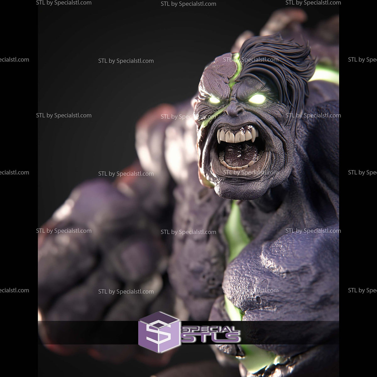 Infernal Hulk Marvel dettaglio statua da collezione 4
