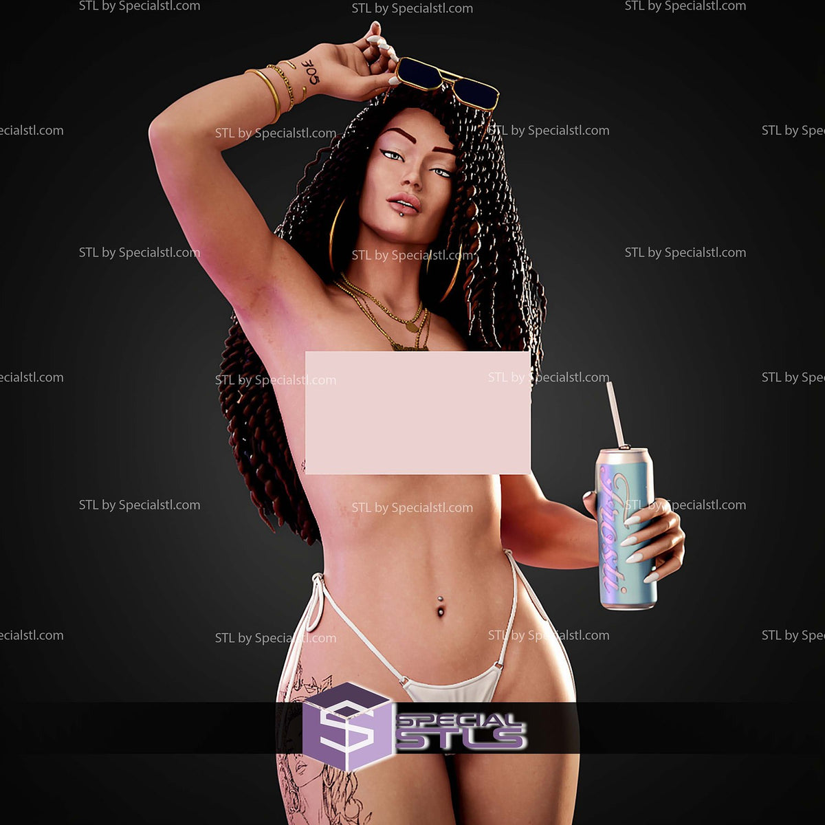 Brunette Cover V2 Alternative GTA VI statua da collezione IceBreaker Series
