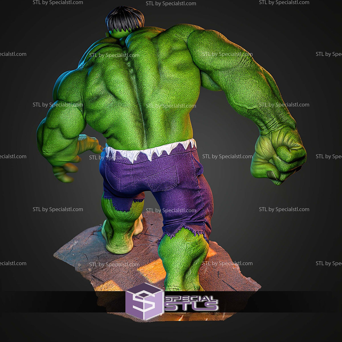 Hulk Jack Kirby Marvel statua da collezione IceBreaker Series vista alternativa
