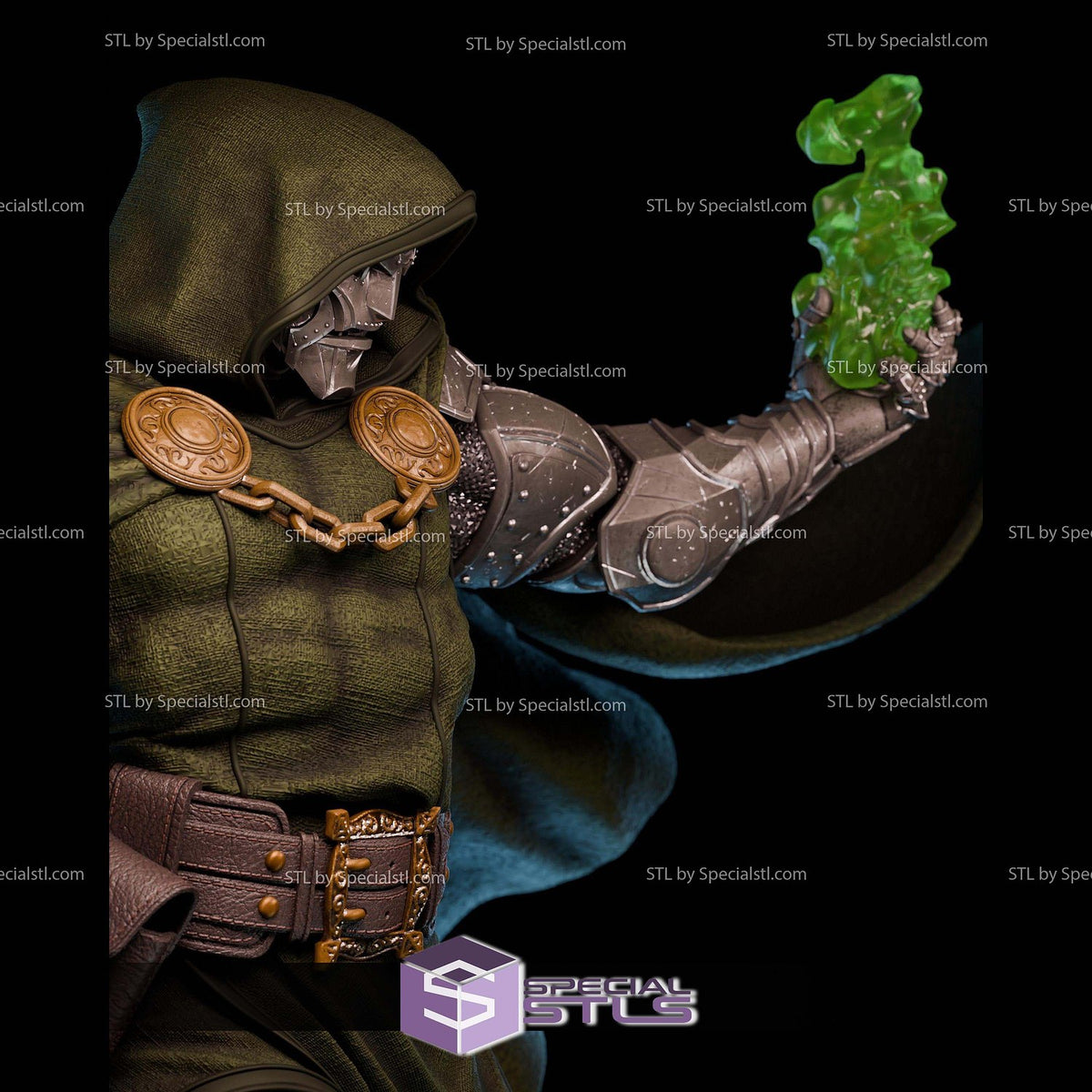 Doctor Doom Real Face Fantastic Four statua da collezione IceBreaker Series vista alternativa